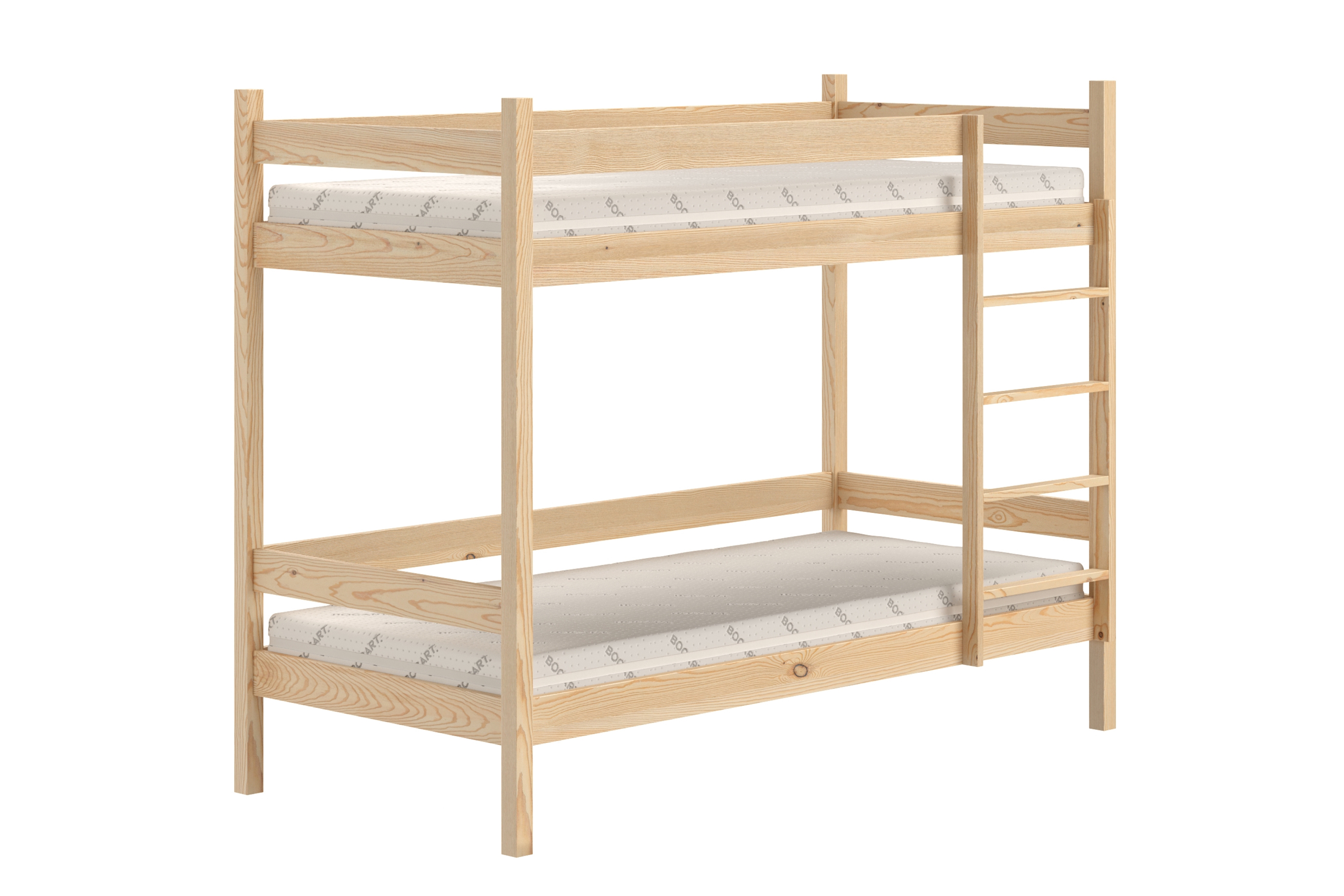 Poschodová posteľ Fabrio - borovica, 70x140 Posteľ dzieciece poschodová Fabrio - 70x140 / Borovica