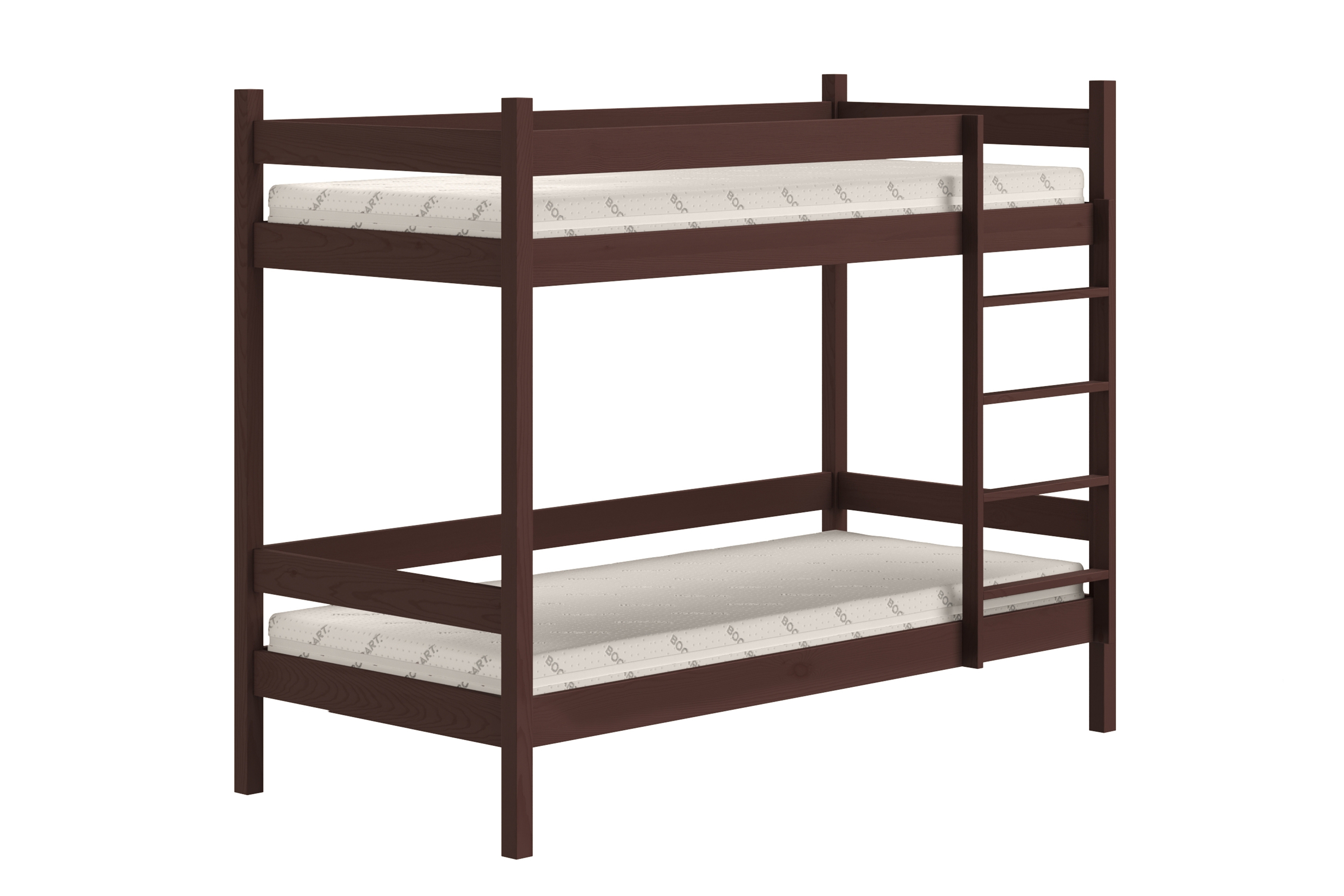 Patrová postel Fabrio 80x190 cm - hnědá Postel dzieciece patrová  Fabrio - 80x190 / hnědá