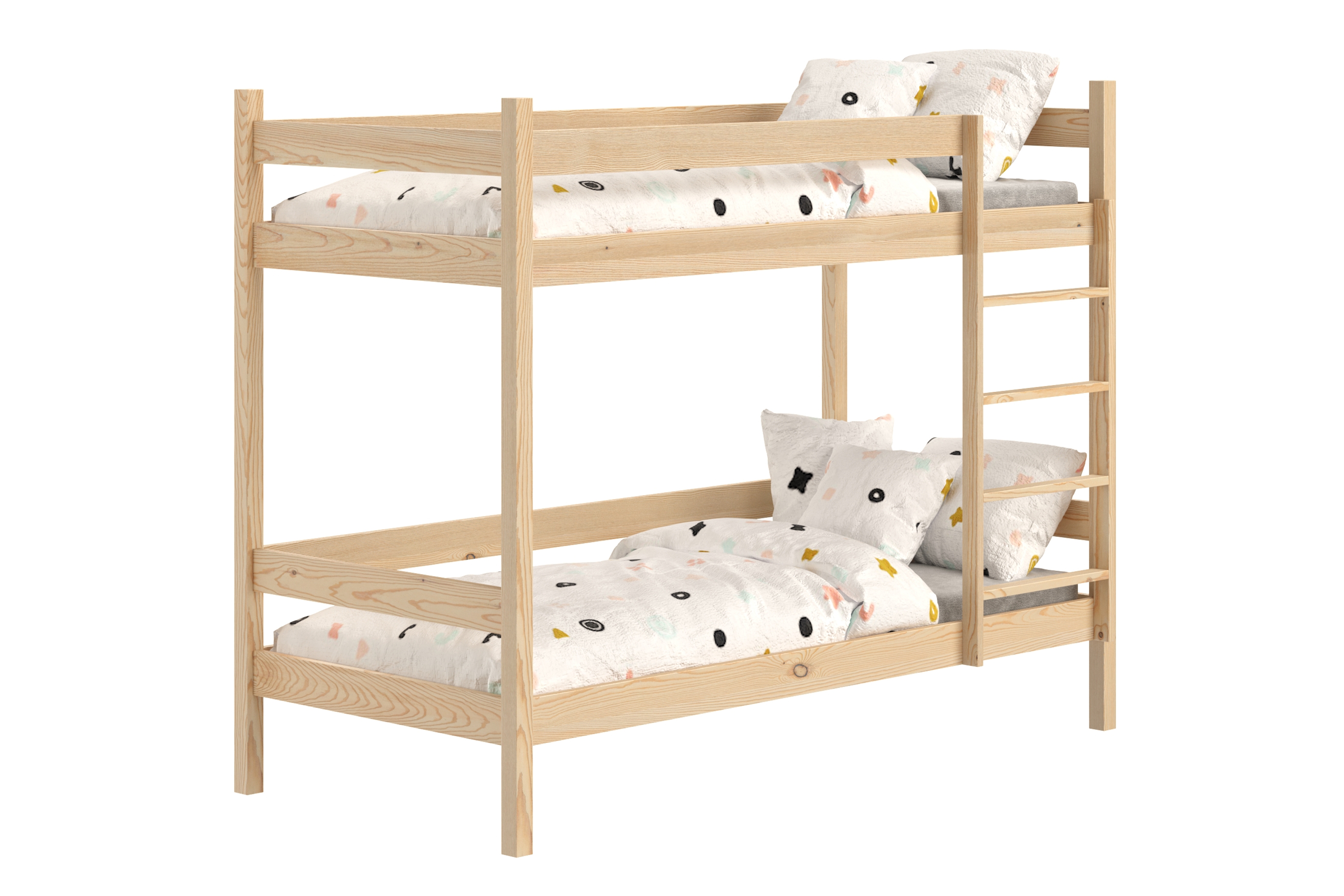 Patrová postel Fabrio 90x180 cm - borovice Postel dzieciece patrová  Fabrio - 90x180 / borovice