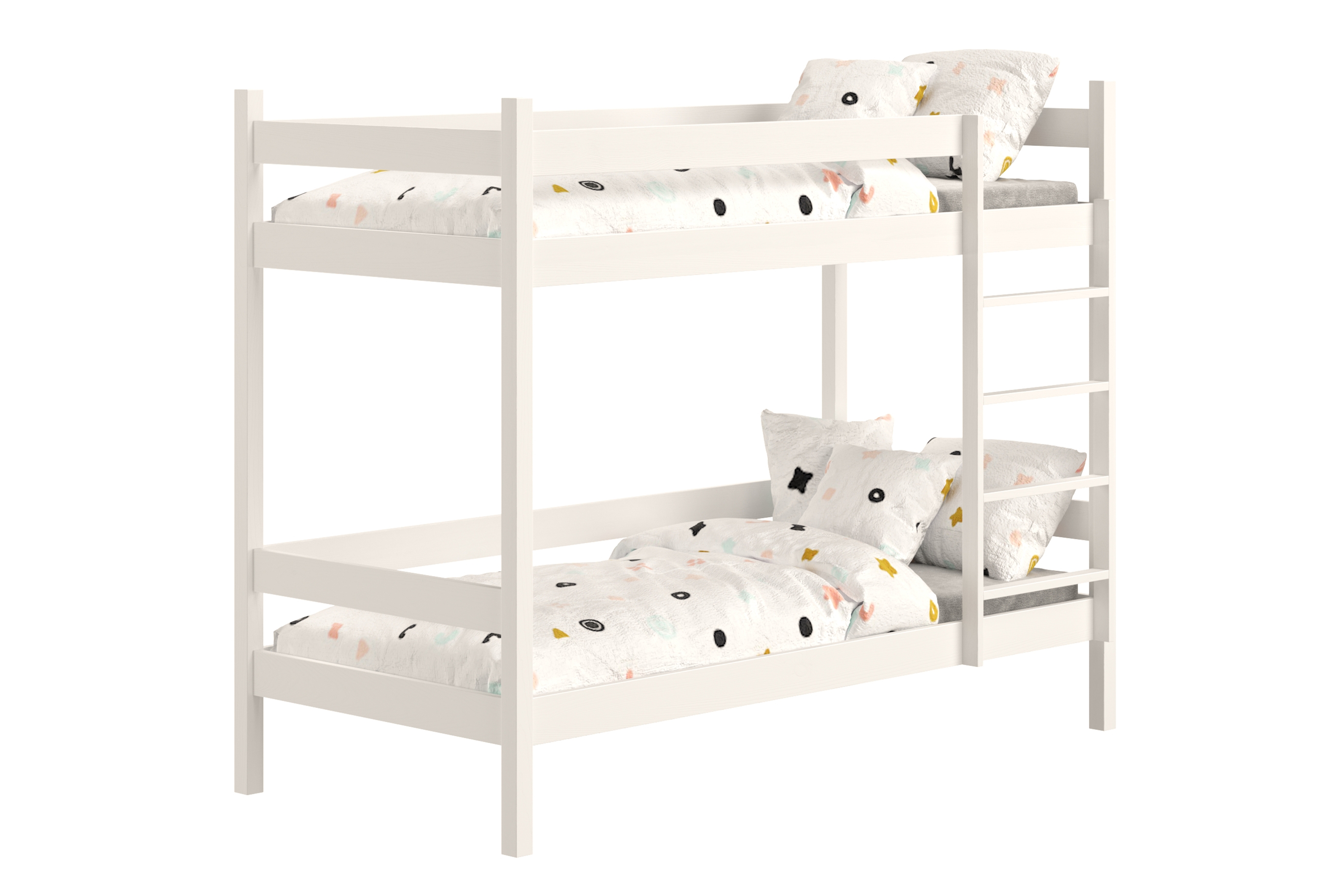 Patrová postel Fabrio 90x190 cm - bílá Postel dzieciece patrová  Fabrio - 90x190 / bílá