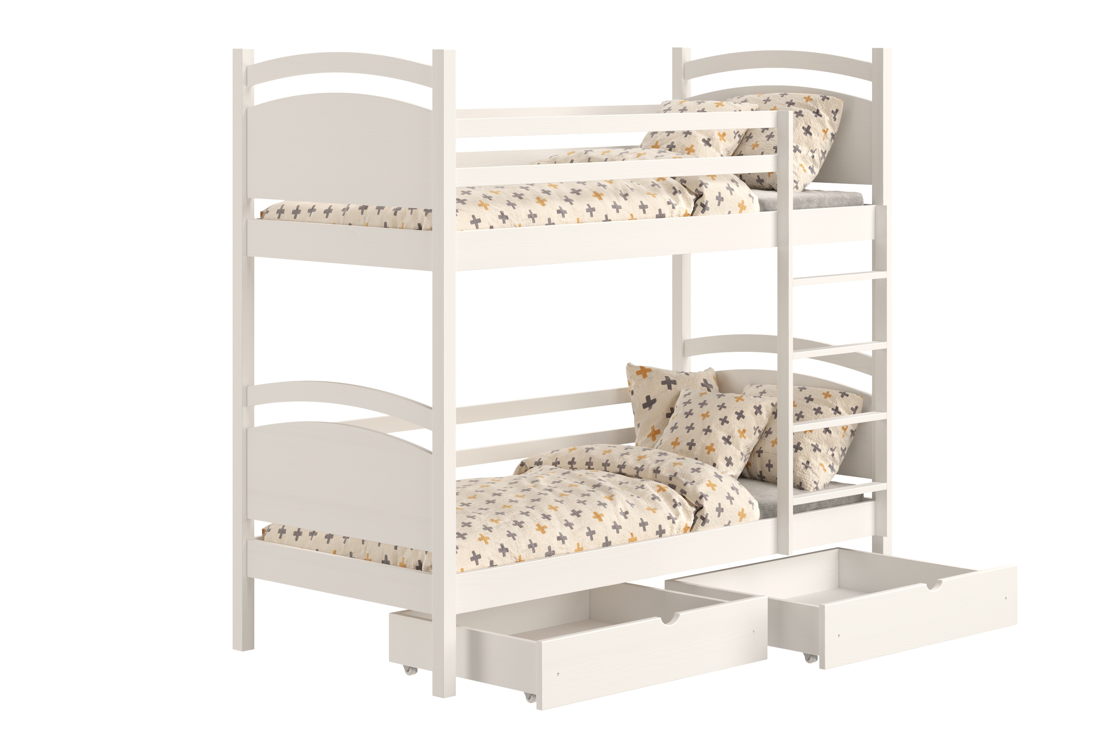 Patrová postel Pinoki 80x160 cm - bílá Postel dzieciece patrová  Pinoki - 80x160 / bílá