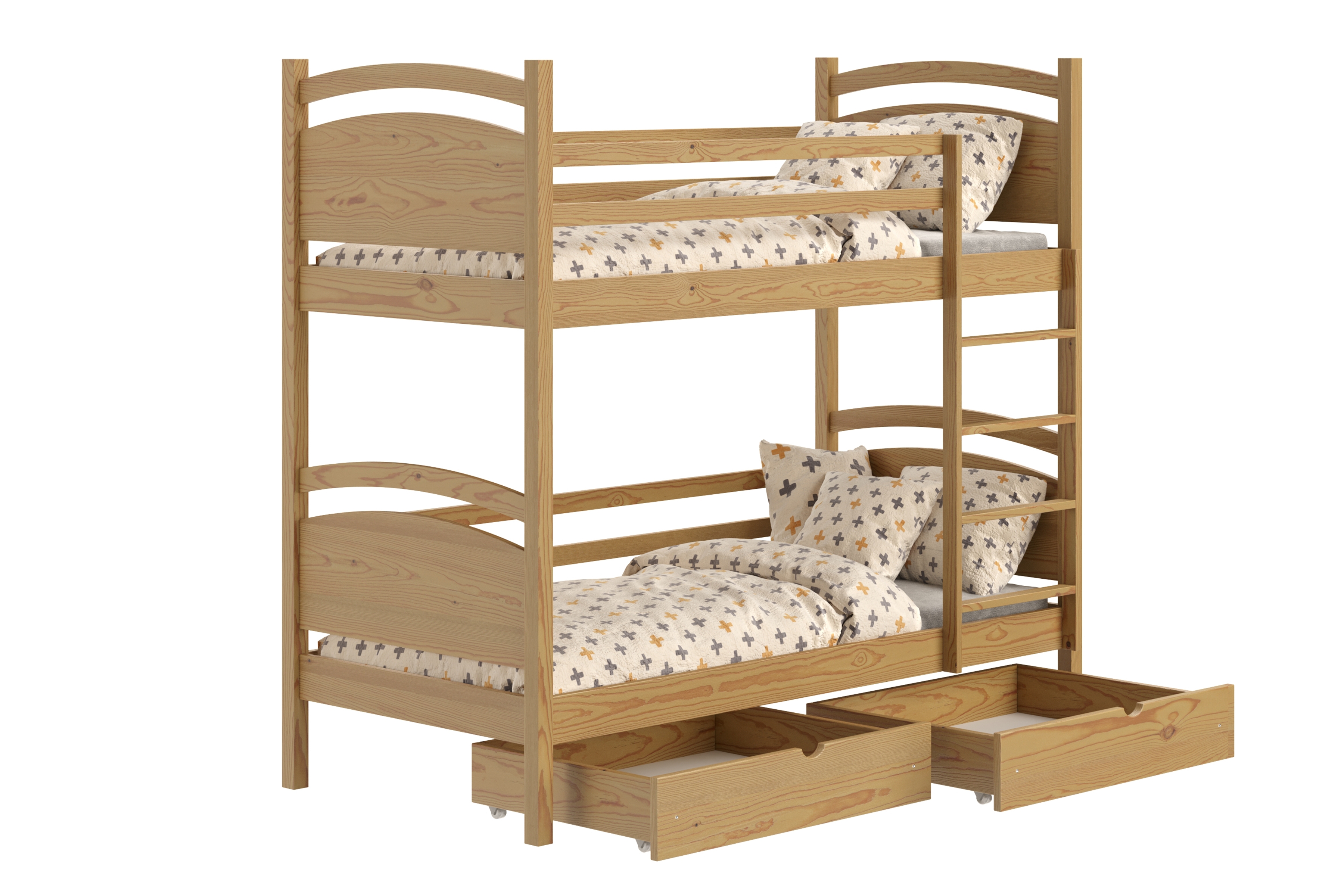 Patrová postel Pinoki 80x180 cm - dub Postel dzieciece patrová  Pinoki - 80x180 / dub