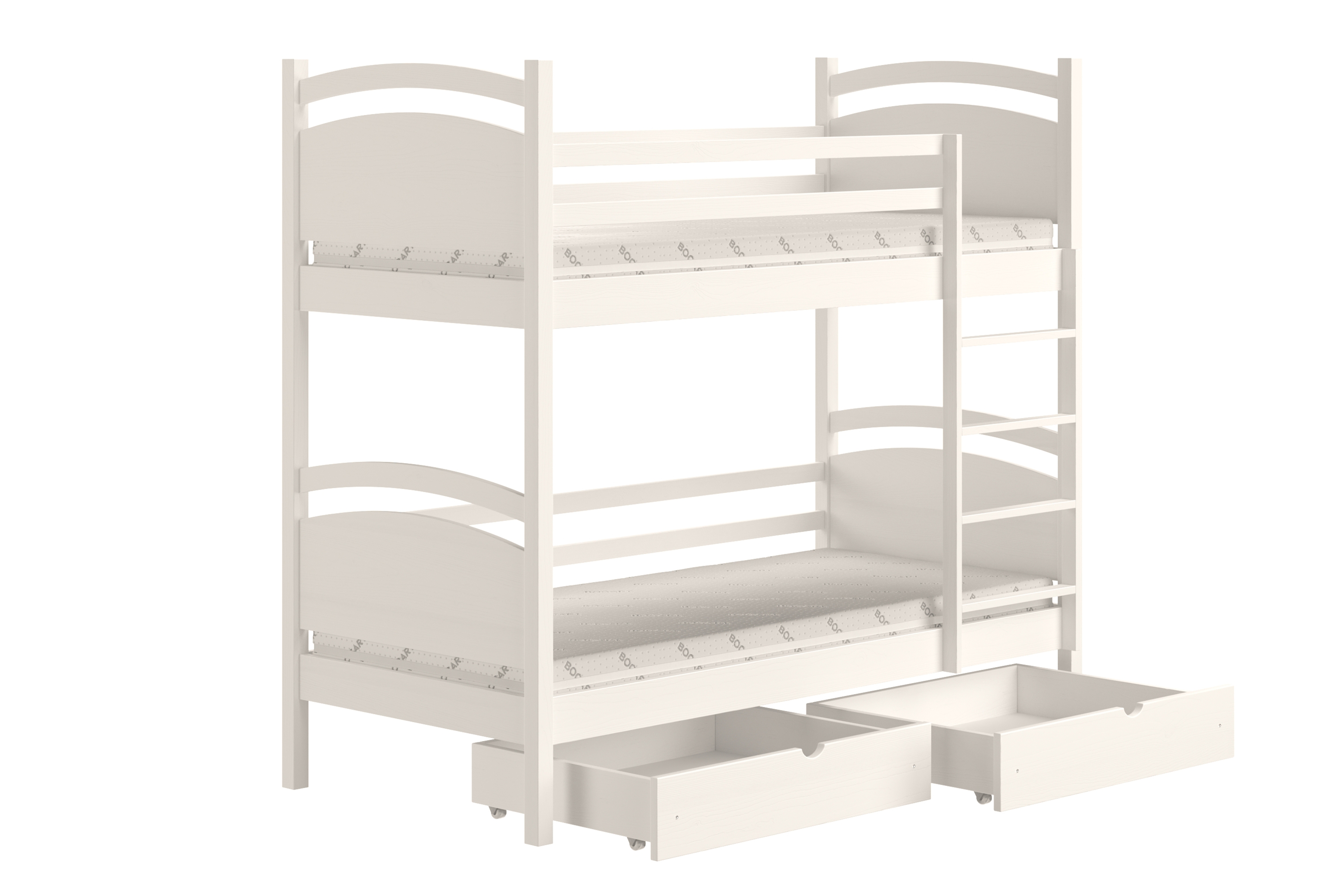 Patrová postel Pinoki 80x190 cm - bílá Postel dzieciece patrová  Pinoki - 80x190 / bílá