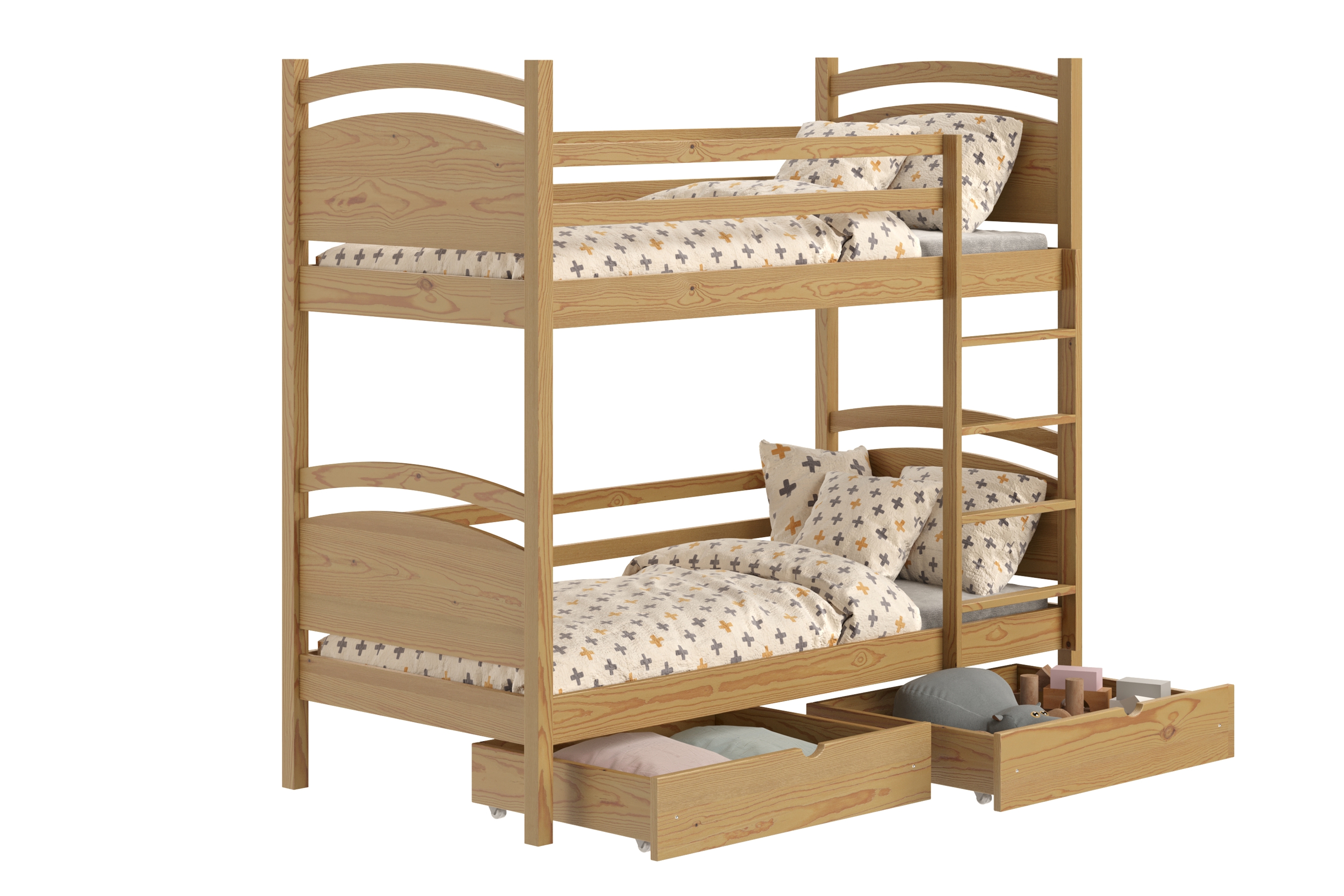 Patrová postel Pinoki 90x190 cm - dub Postel dzieciece patrová  Pinoki - 90x190 / dub