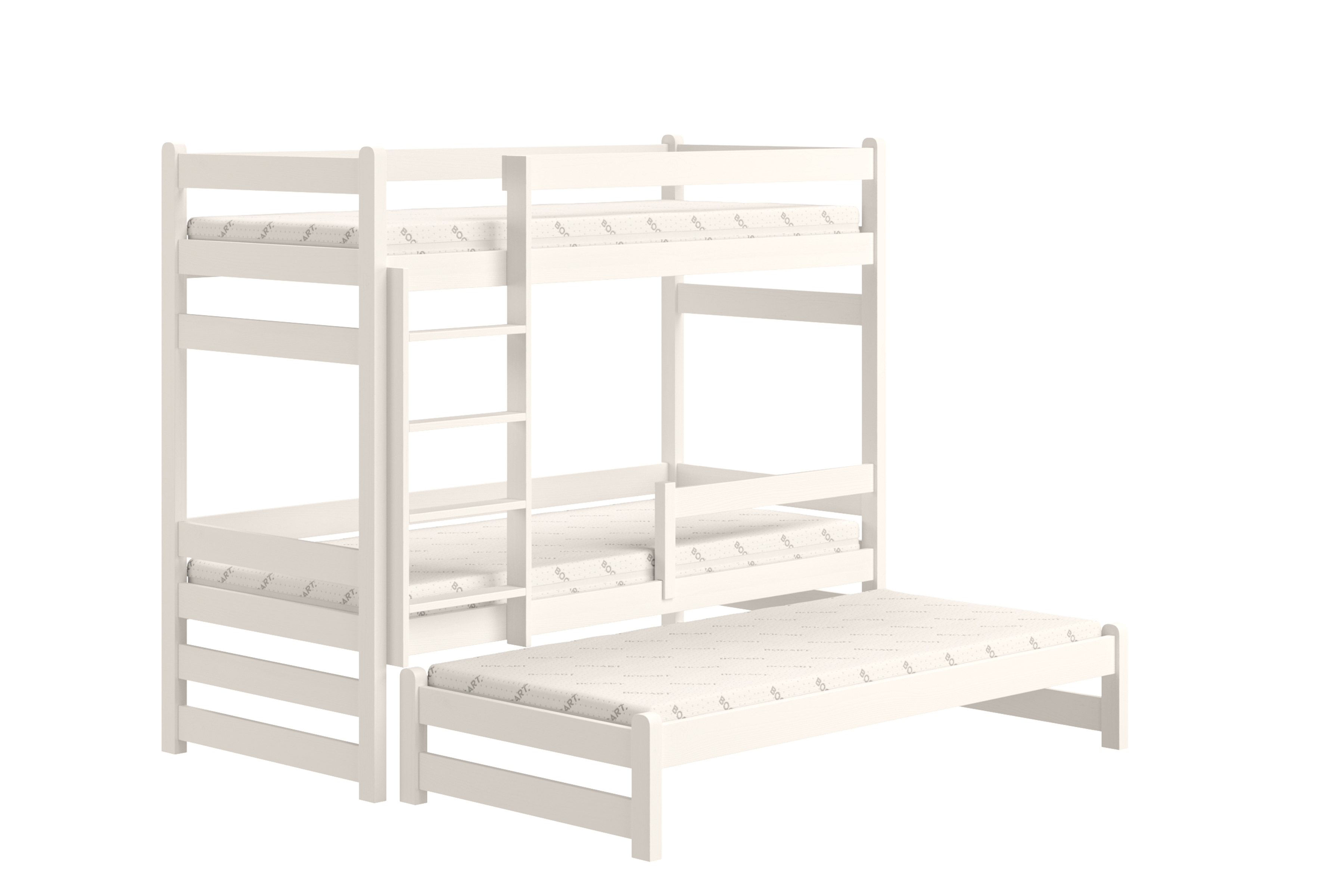 Dětská patrová výsuvná postel Alis 80x160 cm - bílá Postel dzieciece patrová  výsuvná Alis - bílá, 80x160