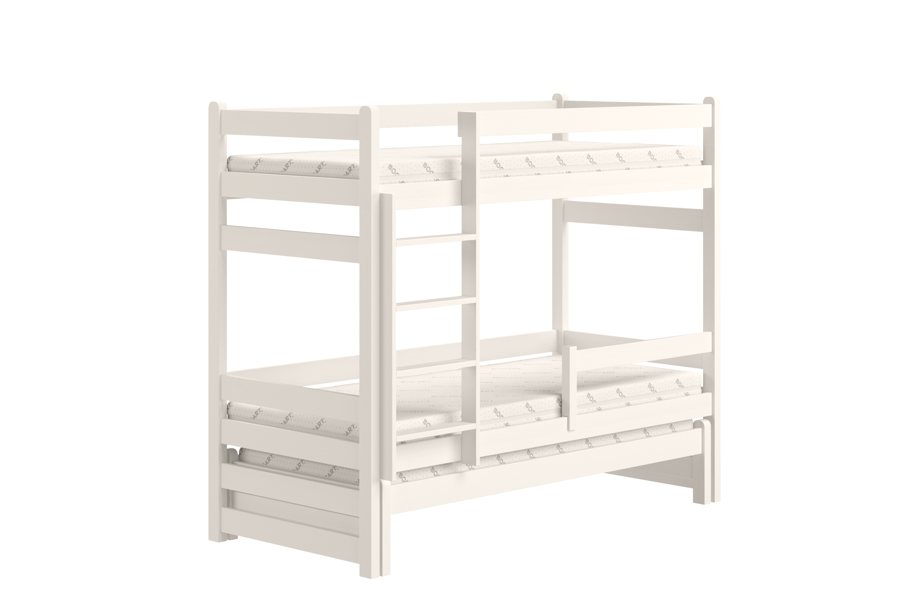 Dětská patrová výsuvná postel Alis 80x180 cm - bílá Postel dzieciece patrová  výsuvná Alis - bílá, 80x180