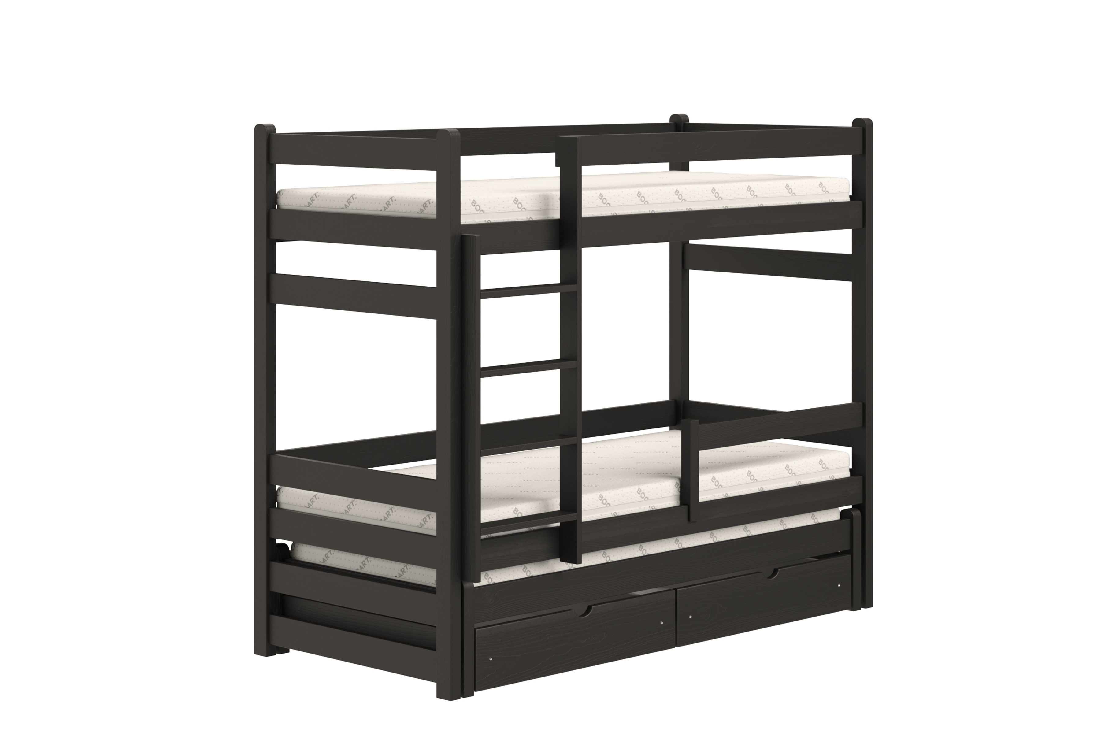 Dětská patrová výsuvná postel Alis 80x180 cm - černá Postel dzieciece patrová  výsuvná Alis - černá, 80x180