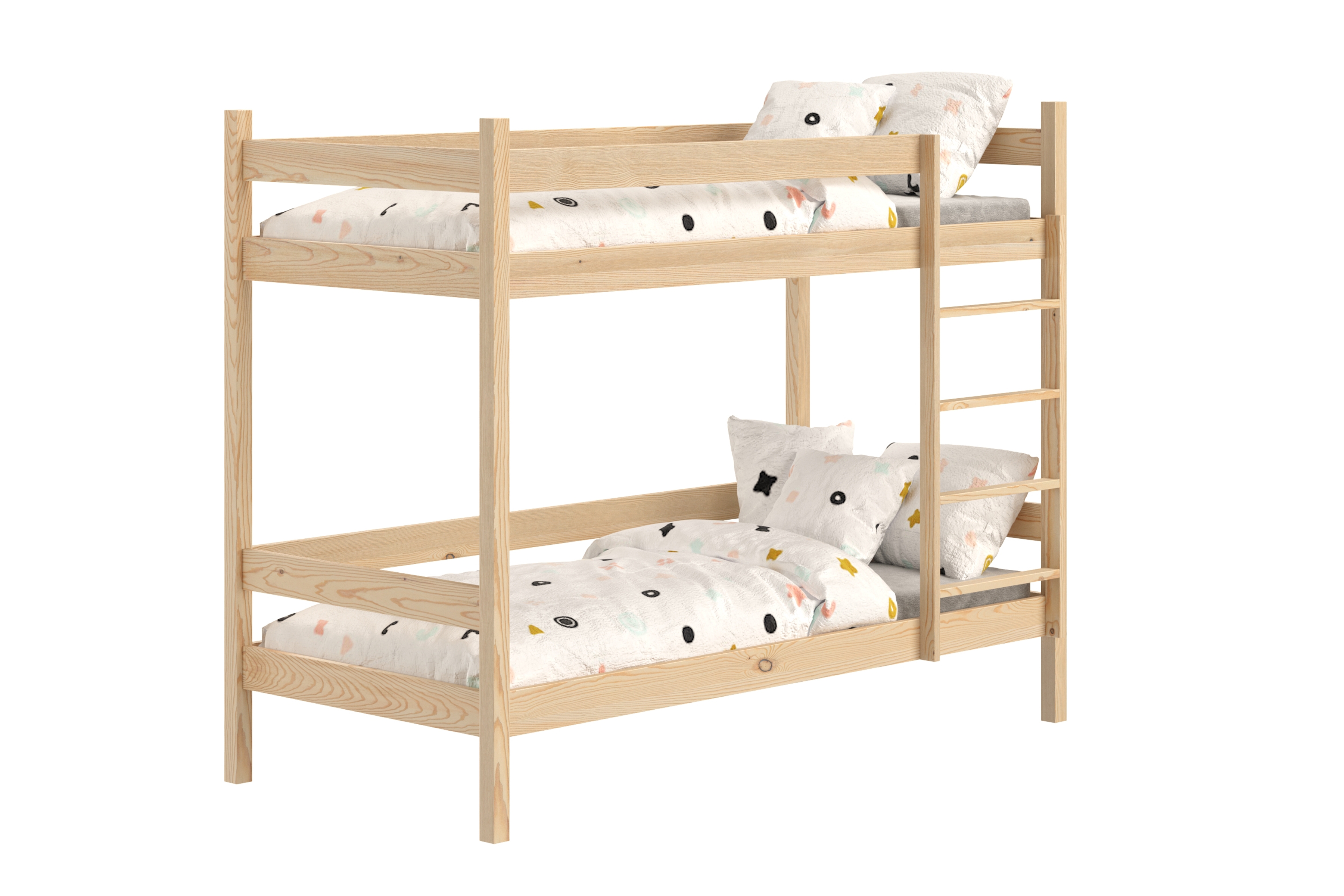 Poschodová posteľ Fabrio so zásuvkami - borovica, 80x160 Posteľ dzieciece poschodová so zásuvkami Fabrio - 80x160 / Borovica