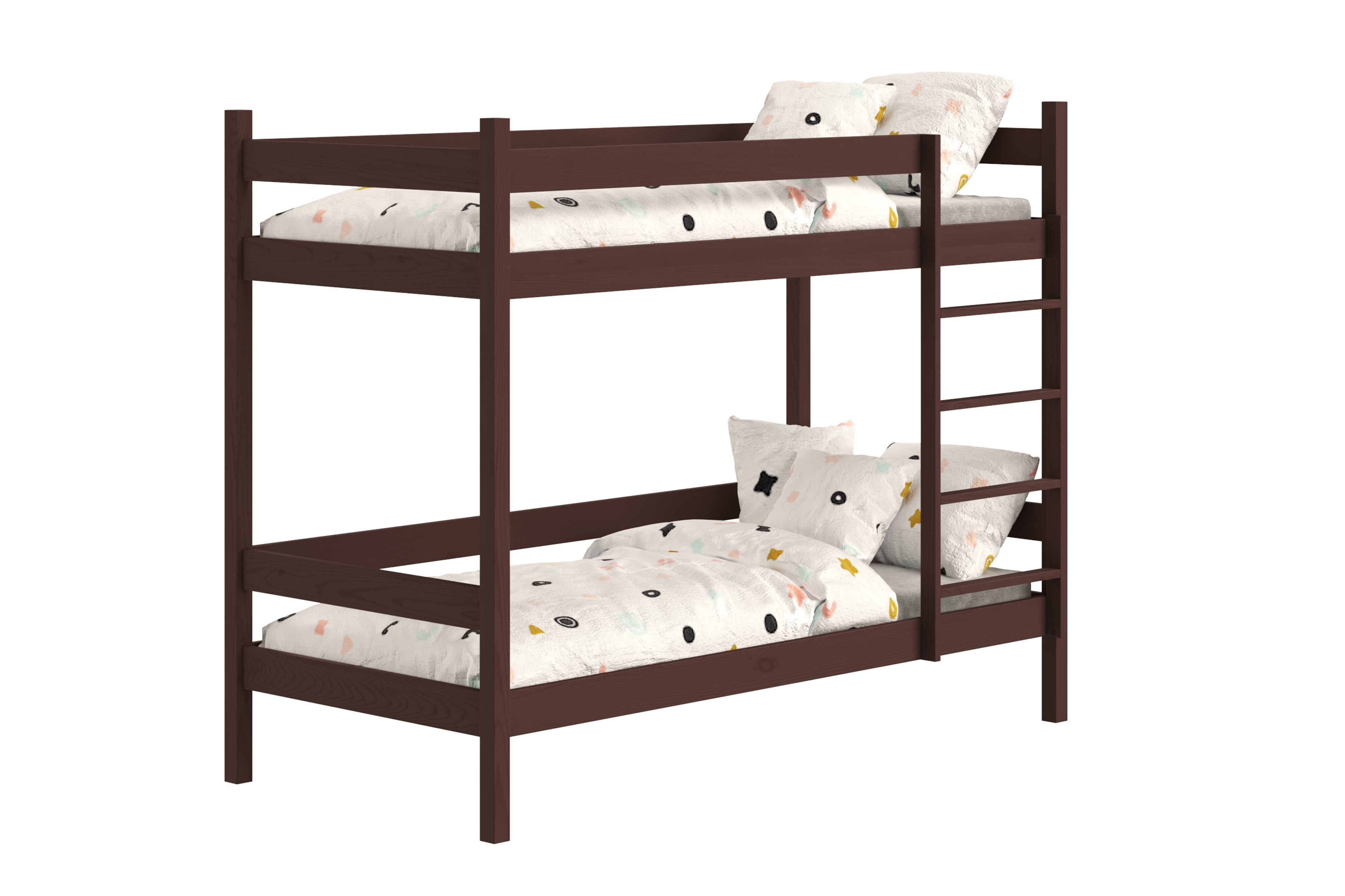 Patrová postel Fabrio se zásuvkami 80x180 cm - hnědá Postel dzieciece patrová  s zásuvkami Fabrio - 80x180 / hnědá