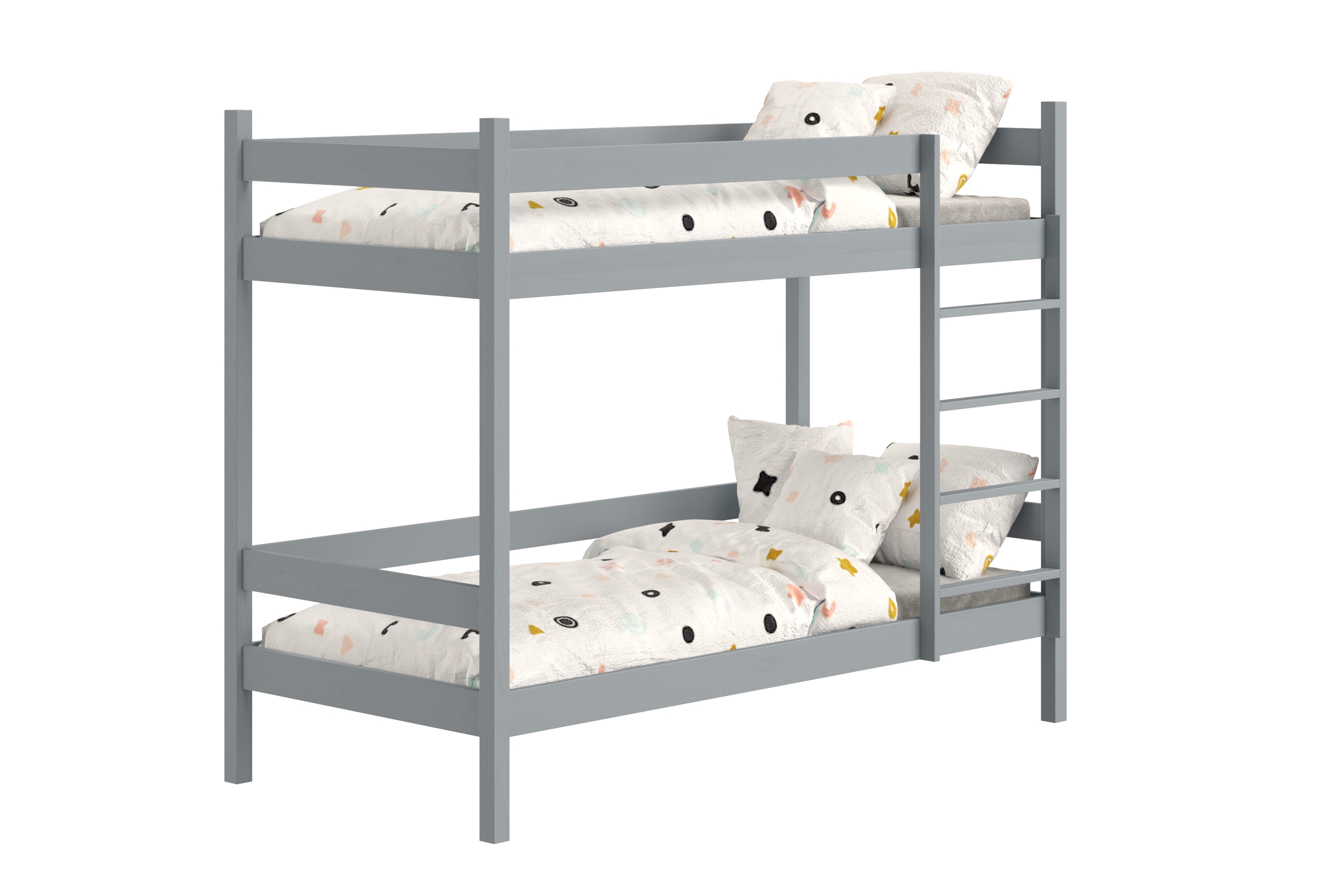 Patrová postel Fabrio se zásuvkami 80x190 cm - šedá Postel dzieciece patrová  s zásuvkami Fabrio - 80x190 / šedý