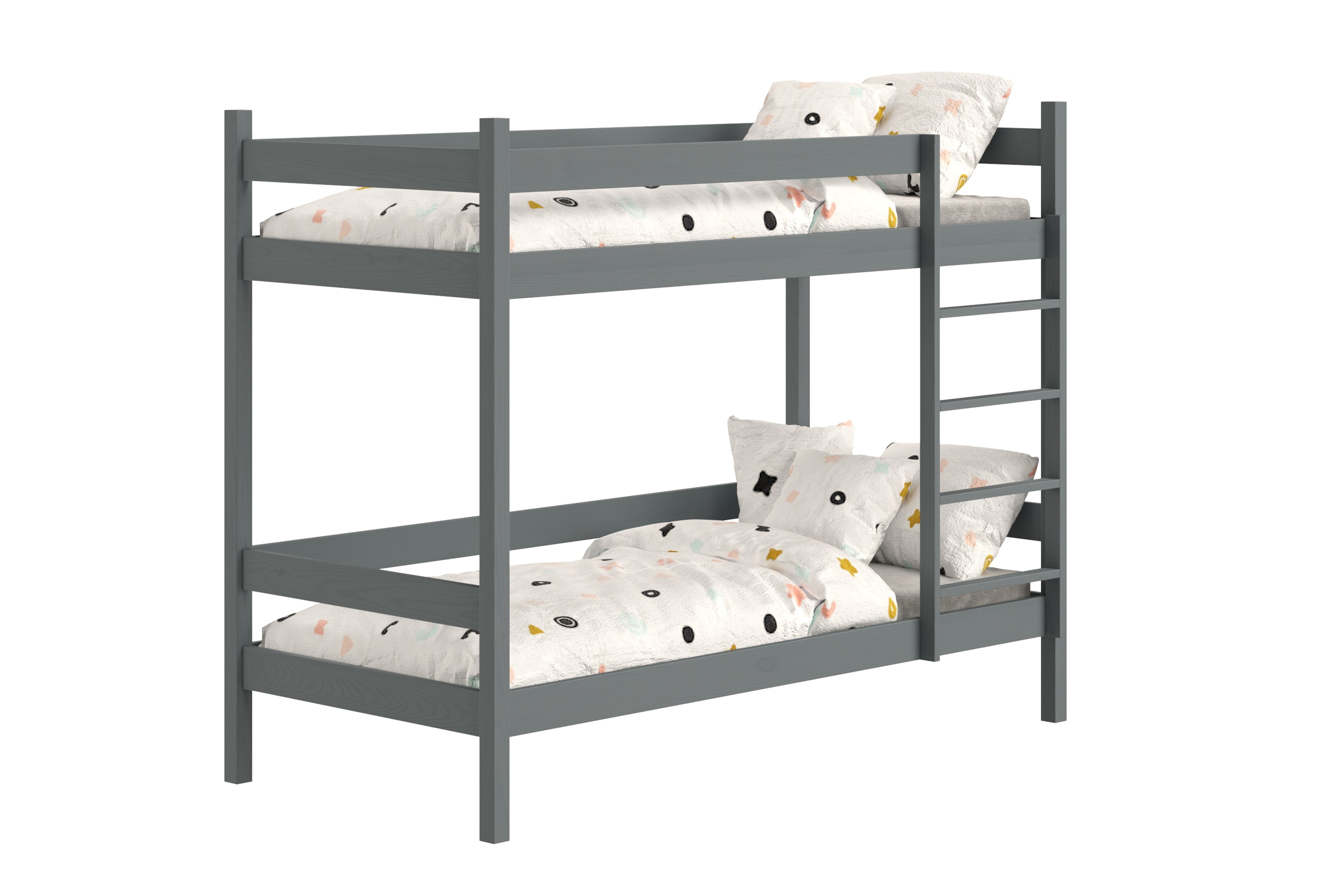 Patrová postel Fabrio se zásuvkami 90x190 cm - grafit Postel dzieciece patrová  s zásuvkami Fabrio - 90x190 / grafit