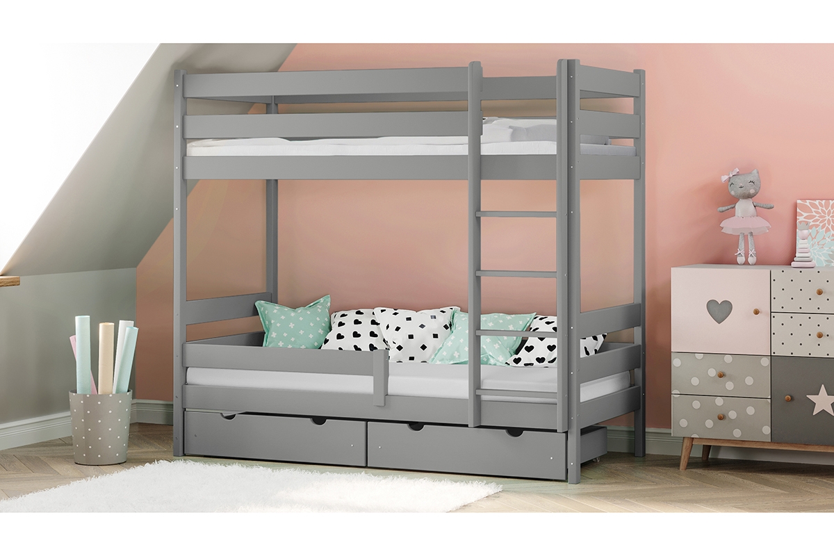 Patrová postel Ela II PP 002 Postel patrová  biale