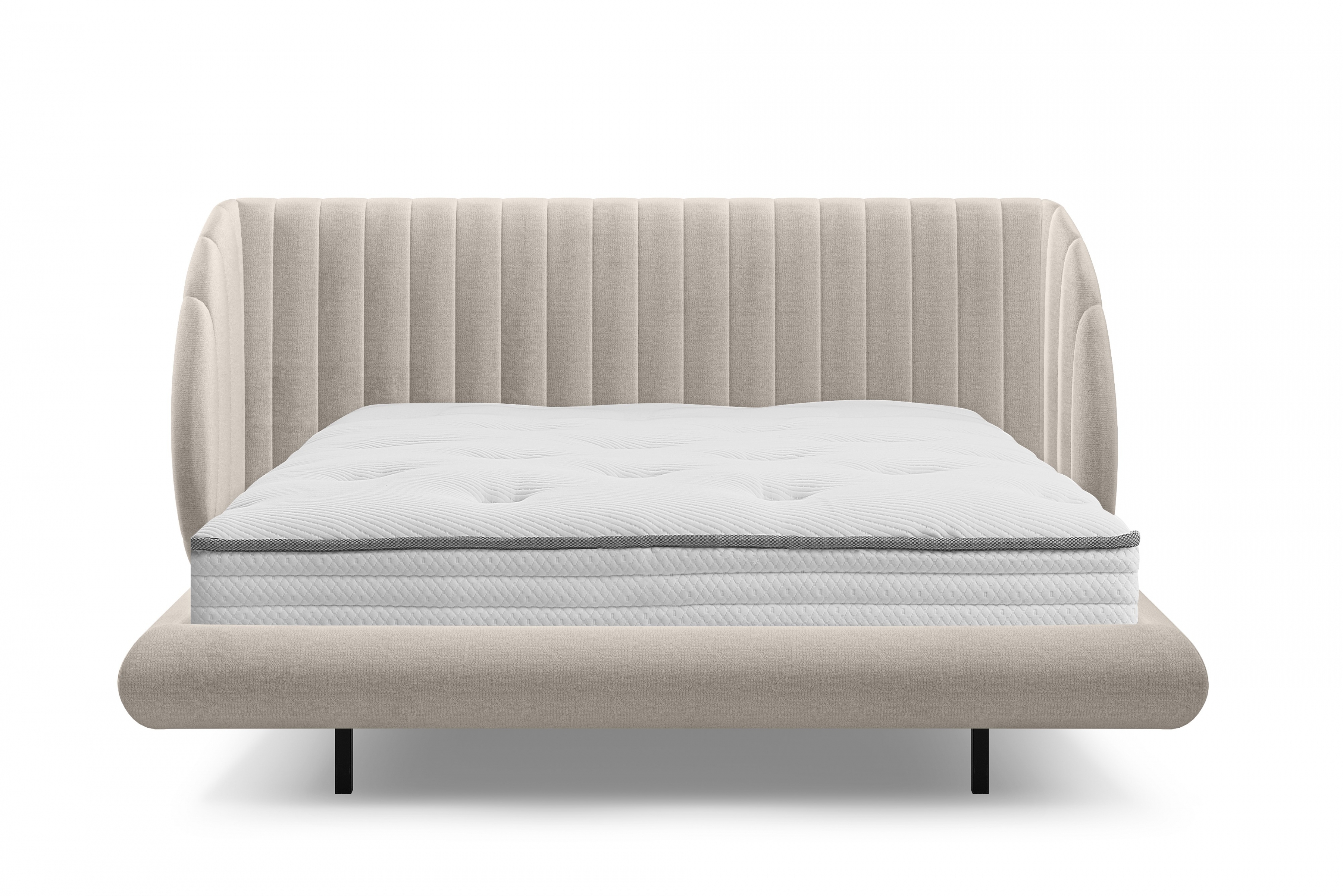 Manželská posteľ Galin 160x200 cm - béžová žinylka Perfect Harmony 07 Posteľ Galin lewitujace / 160x200 / Perfect Harmony 07