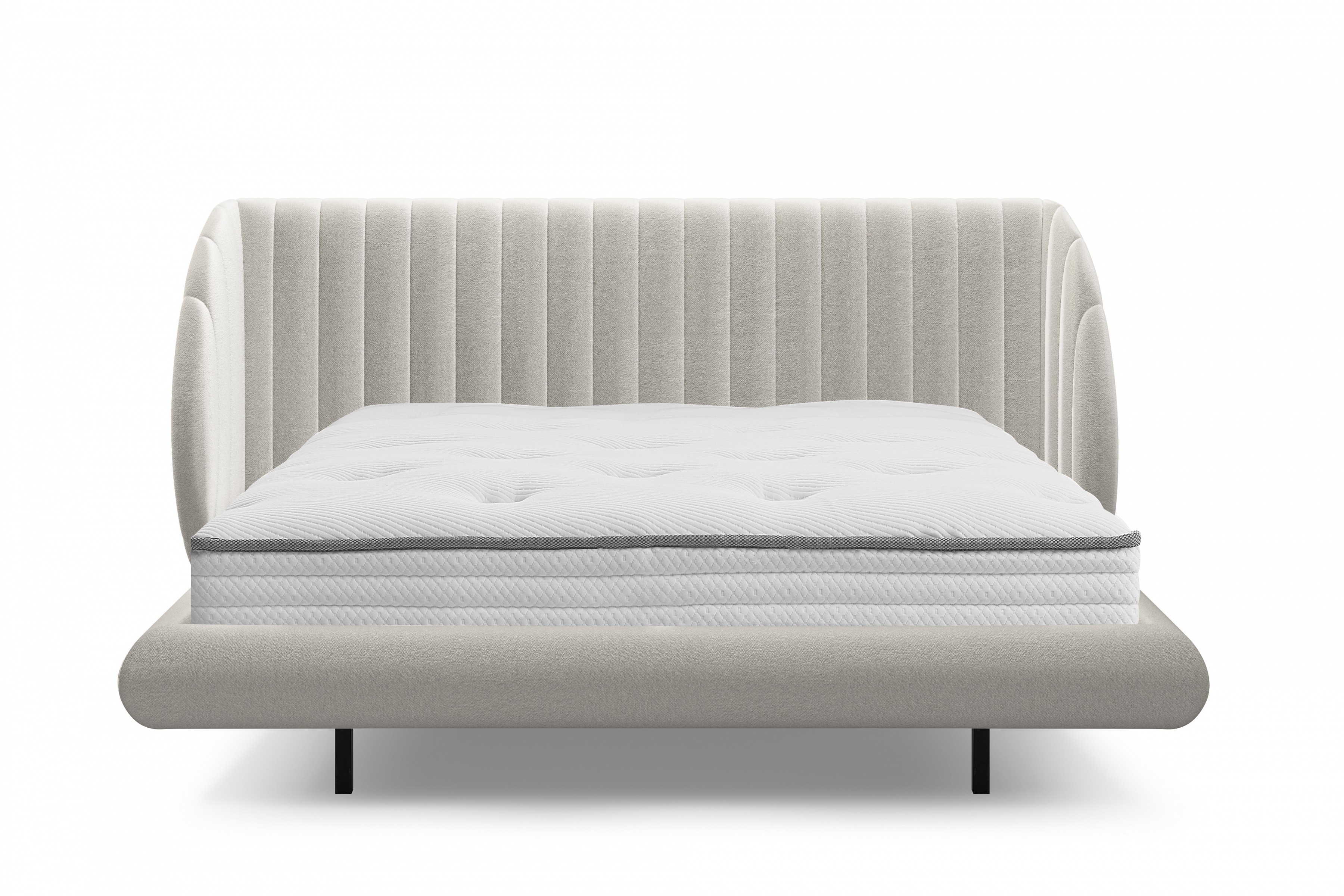 Postel Galin 180x200 cm - béžová Leo 03 Postel Galin lewitujace / 180x200 / Leo 03