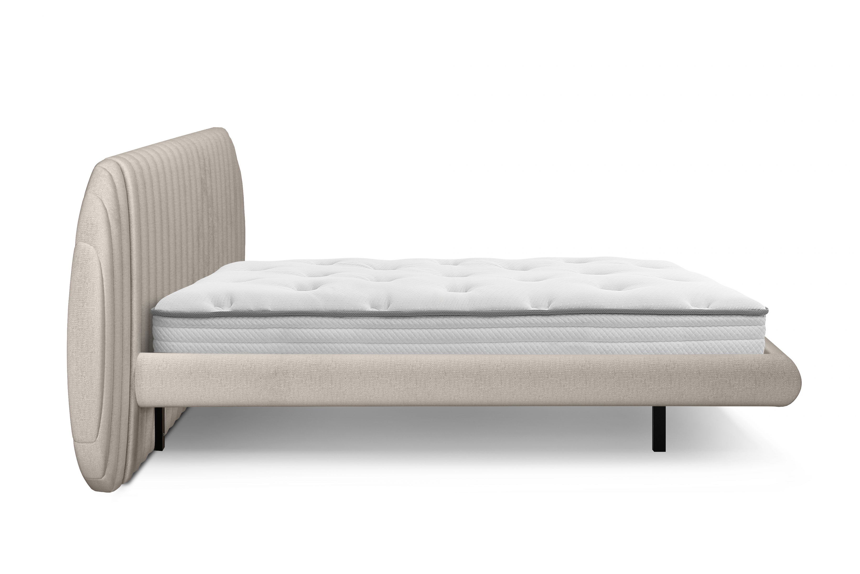 Manželská posteľ Galin 180x200 cm - béžová žinylka Perfect Harmony 07 Posteľ Galin lewitujace / 180x200 / Perfect Harmony 07