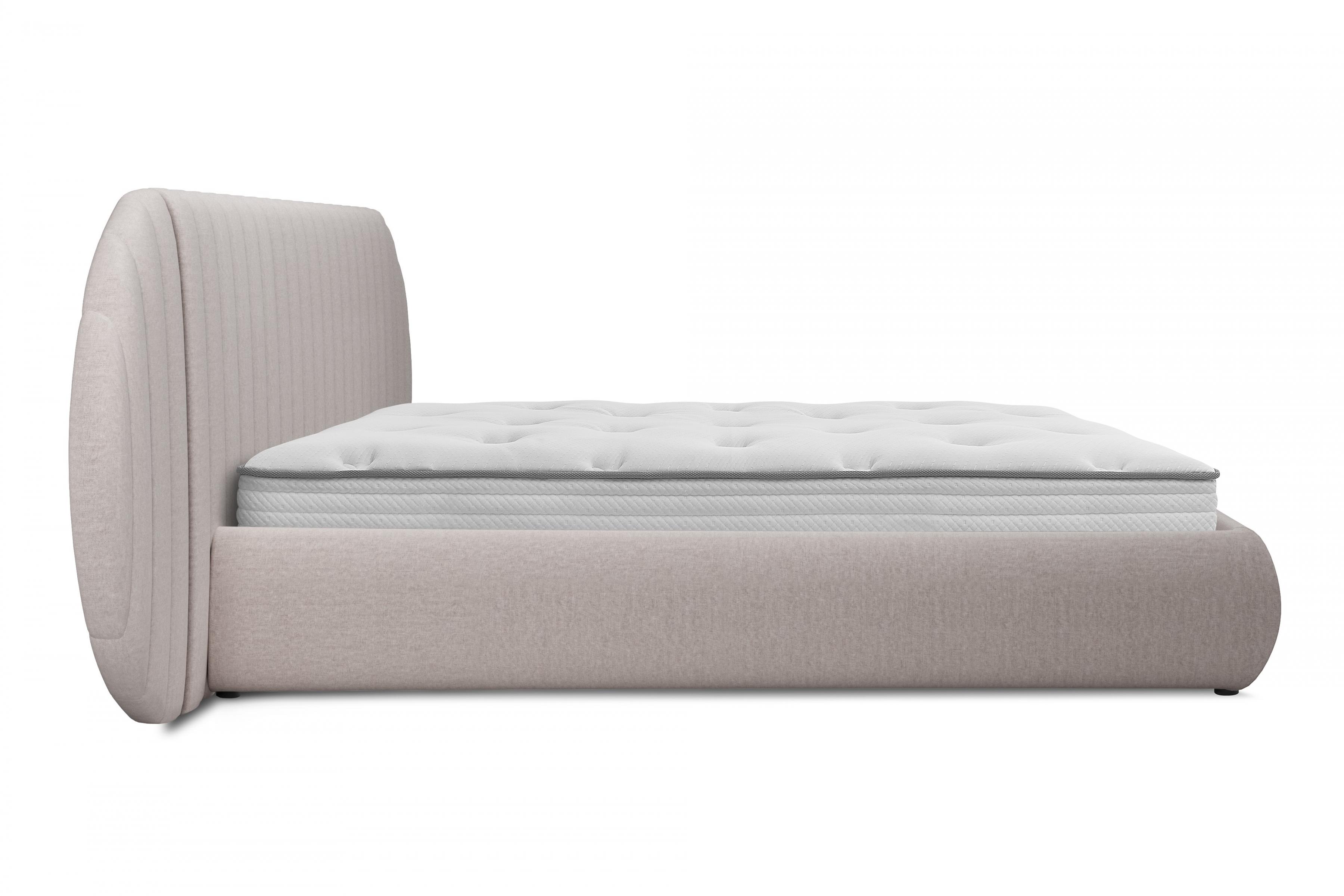 Manželská posteľ Galin 160x200 cm s úložným priestorom - béžová pletenina Maya 01 Posteľ Galin S vnútorným úložným priestorom/ 160x200 / Maya 01