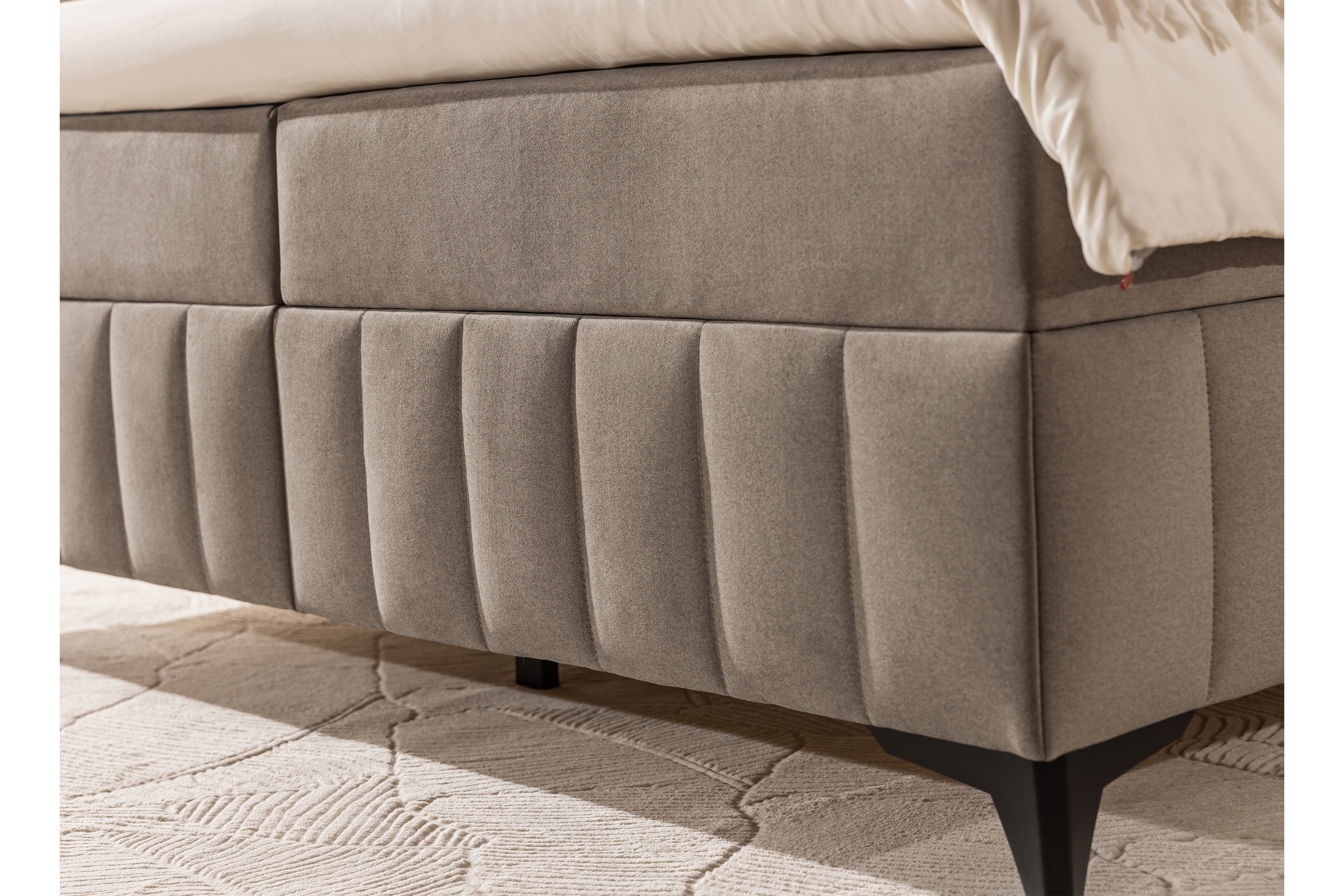 Boxspring posteľ Penia 160x200 s úložným priestorom - béžový zamat Element 6 Boxspring posteľ Penia 160x200 s úložným priestorom - béžový zamat Element 6