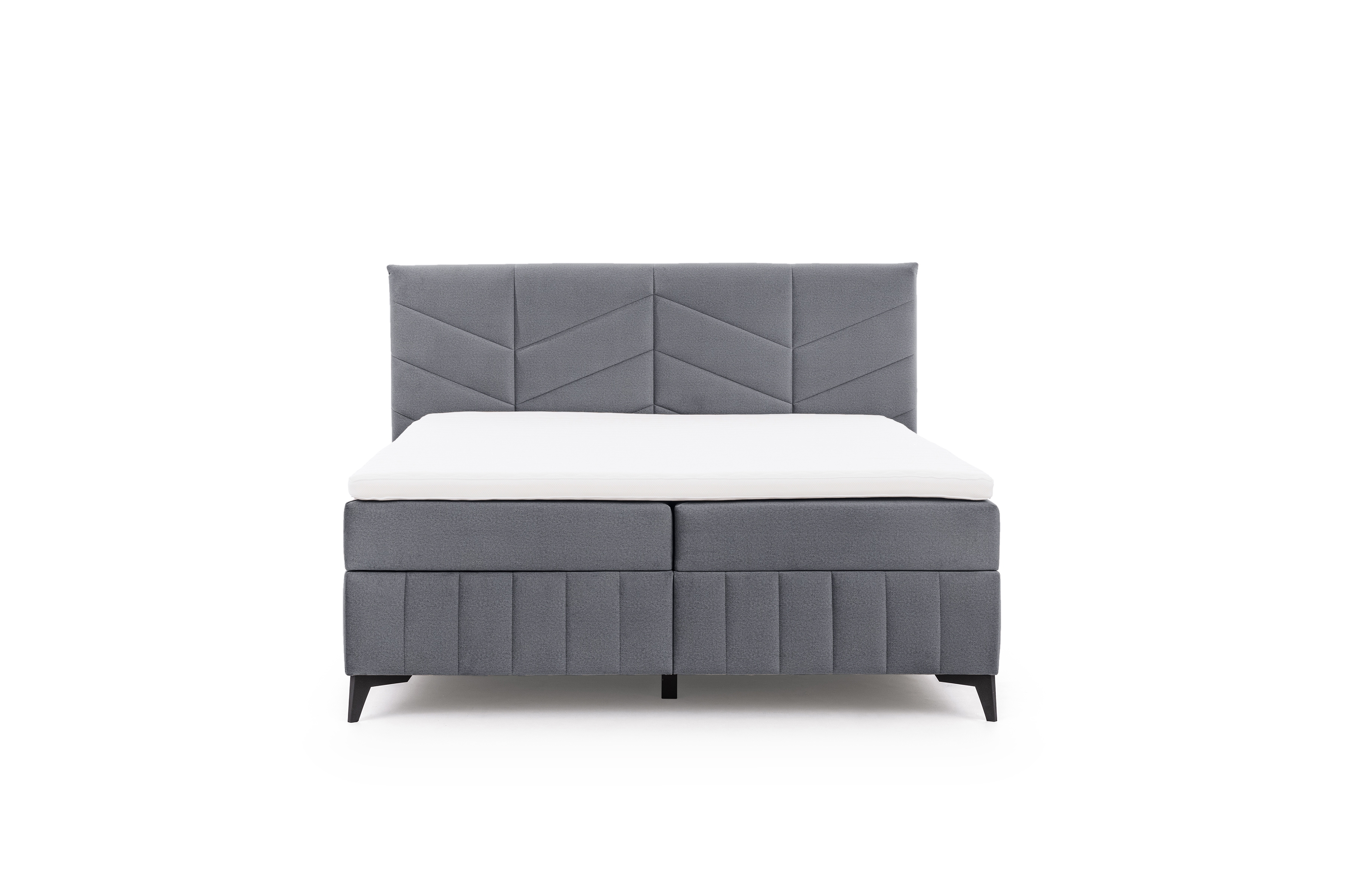 Posteľ Boxspring Penia 180x200 s úložným priestorom - šedý hydrofóbny zamat Element 23 Boxspring posteľ Penia 180x200 s úložným priestorom - šedý zamat hydrofobowy Element 23