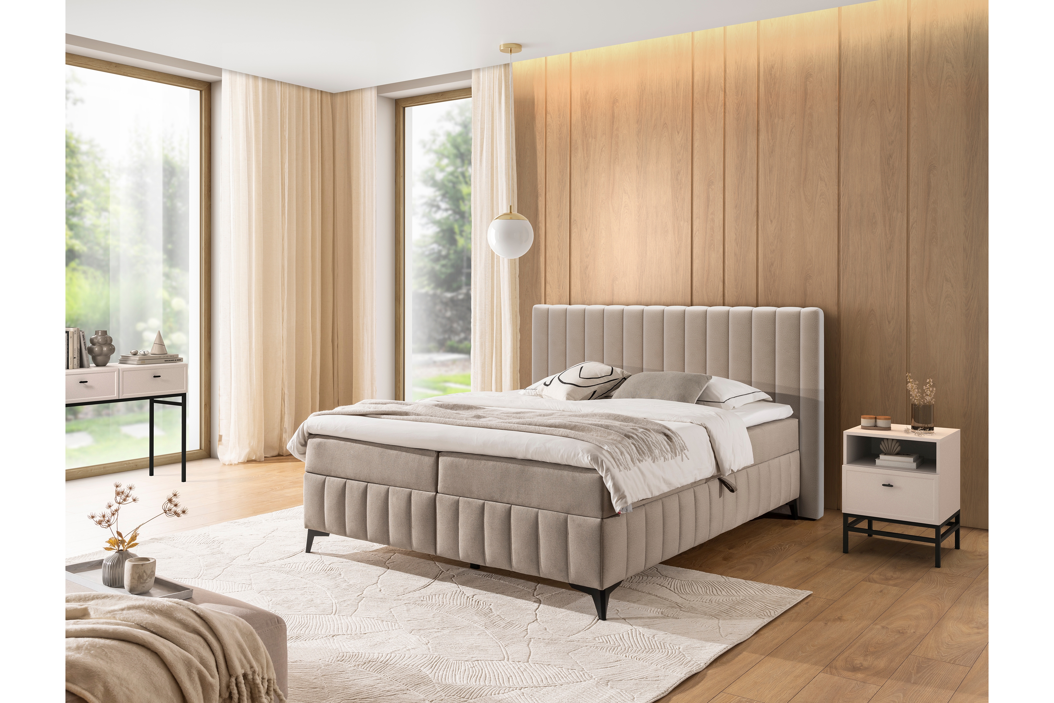 Boxspring posteľ Verona 160x200 s úložným priestorom Boxspring posteľ Verona 160x200 s úložným priestorom