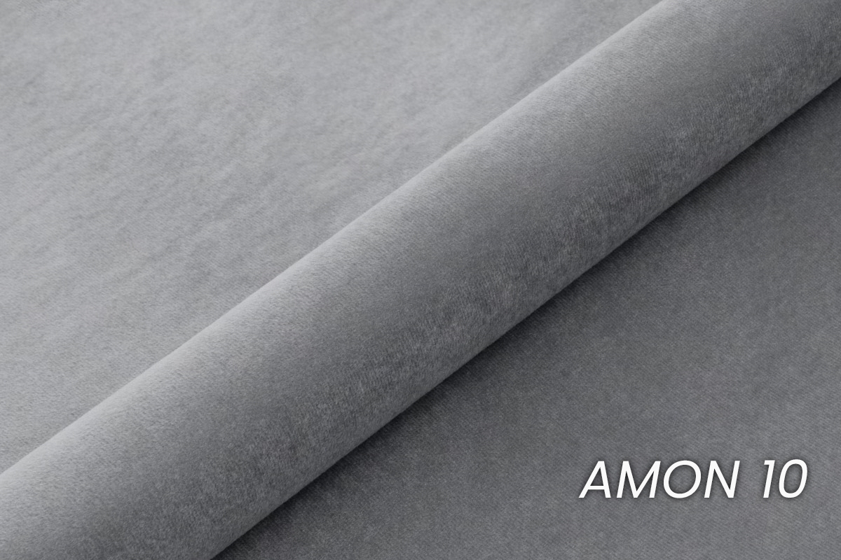 Boxspring posteľ Verona 180x200 s úložným priestorom – sivý hydrofóbny zamat Amon 10 Boxspring posteľ Verona 180x200 s úložným priestorom - šedý velúr hydrofobowy Amon 10 