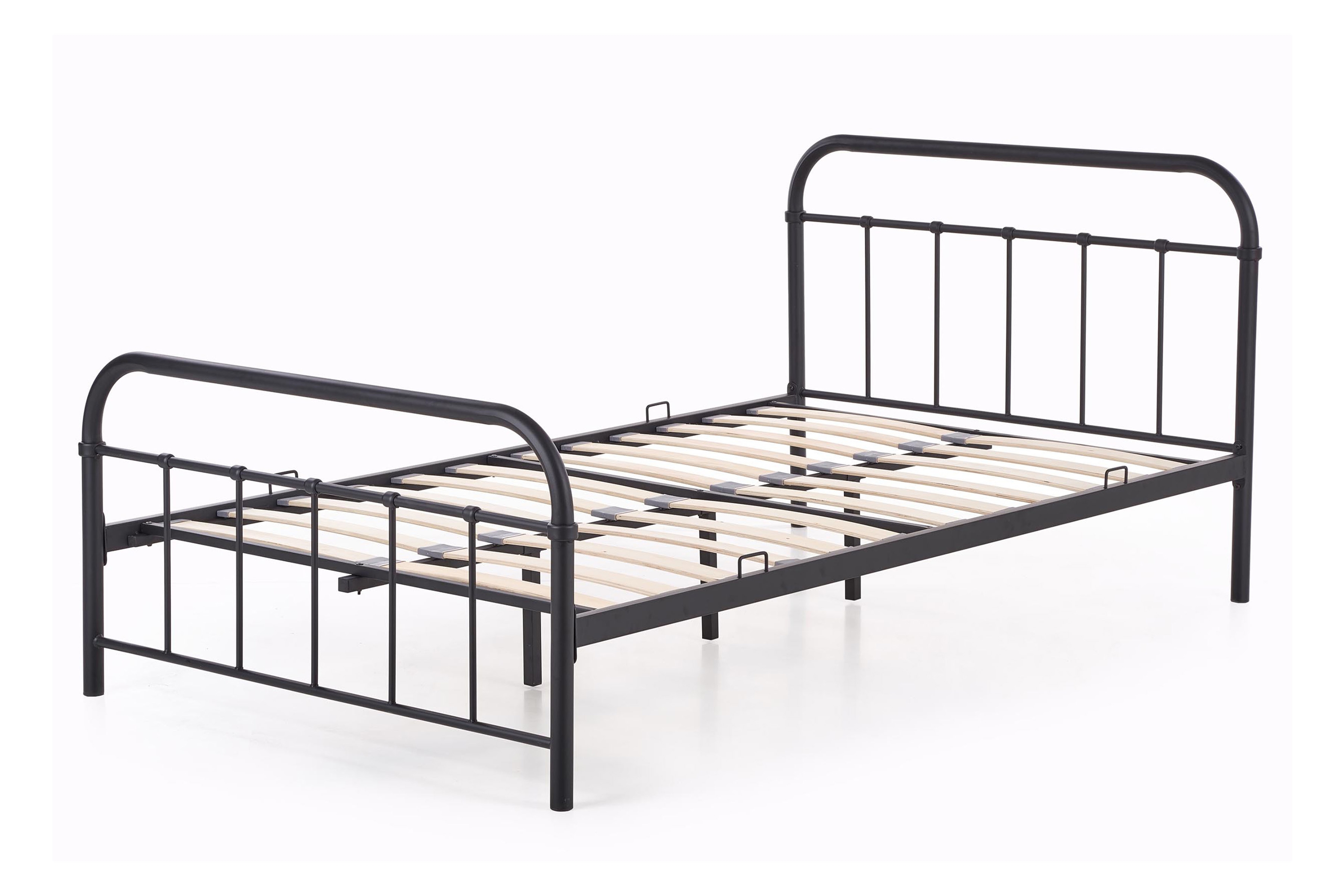 Kovová posteľ Linda 120x200 cm - čierna Posteľ kovové Milwi 120x200 - Čierny