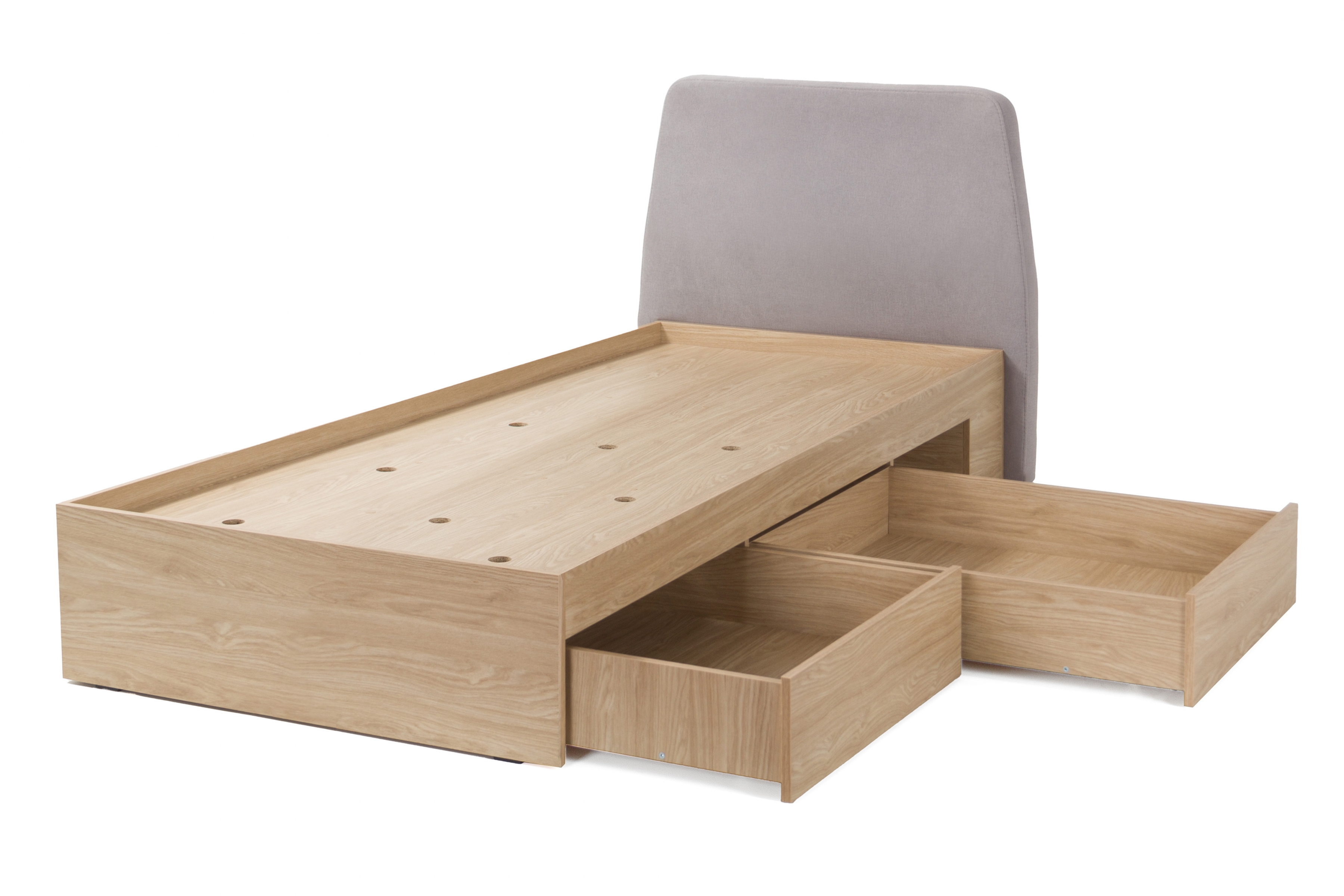 Postel Alessio 90x200 cm - dub olejovaný Postel mlodziezowe Alessio 12 - 90x200 cm - béžová Pískový / dub olejowany