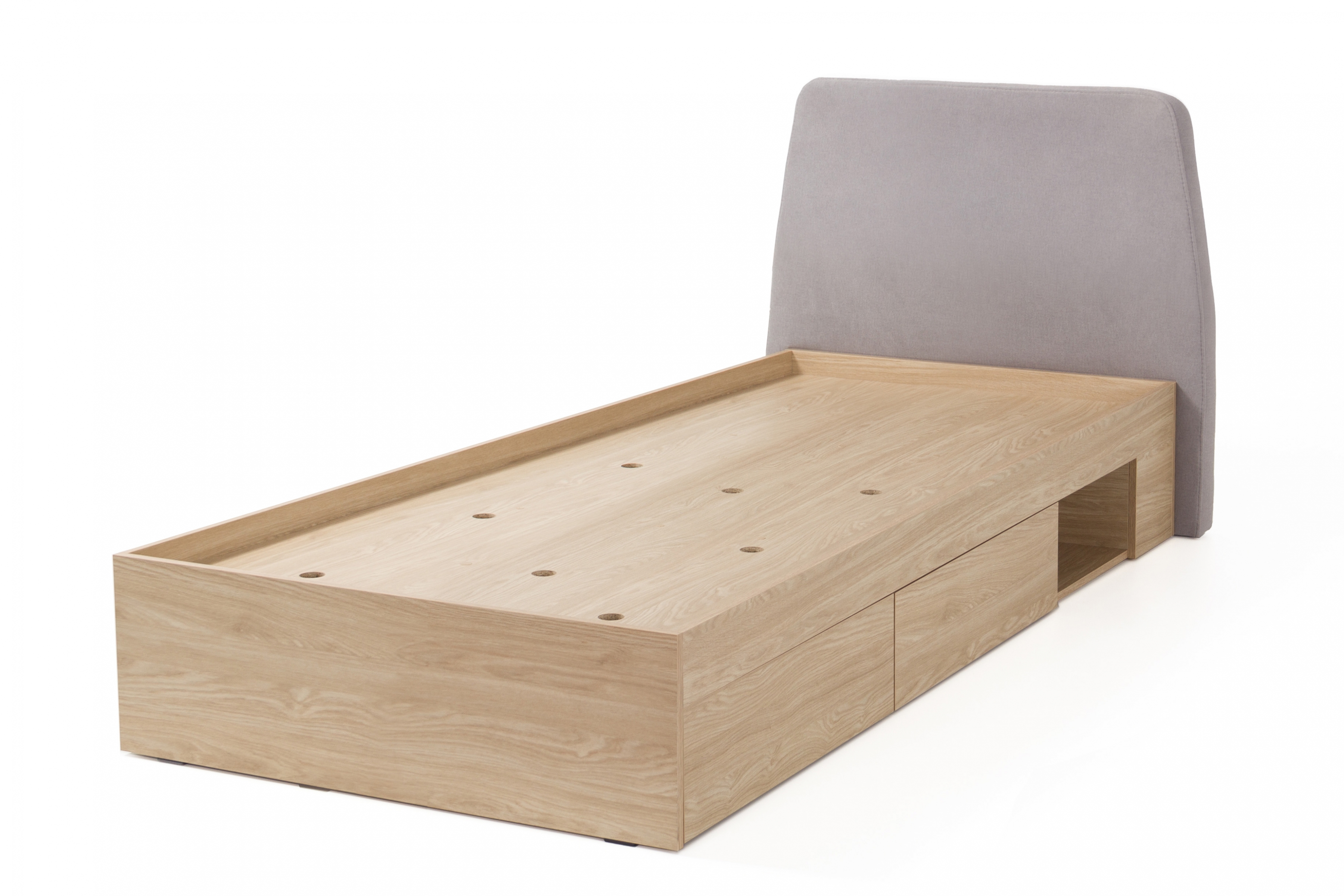 Postel Alessio 90x200 cm - dub olejovaný Postel mlodziezowe Alessio 12 - 90x200 cm - béžová Pískový / dub olejowany