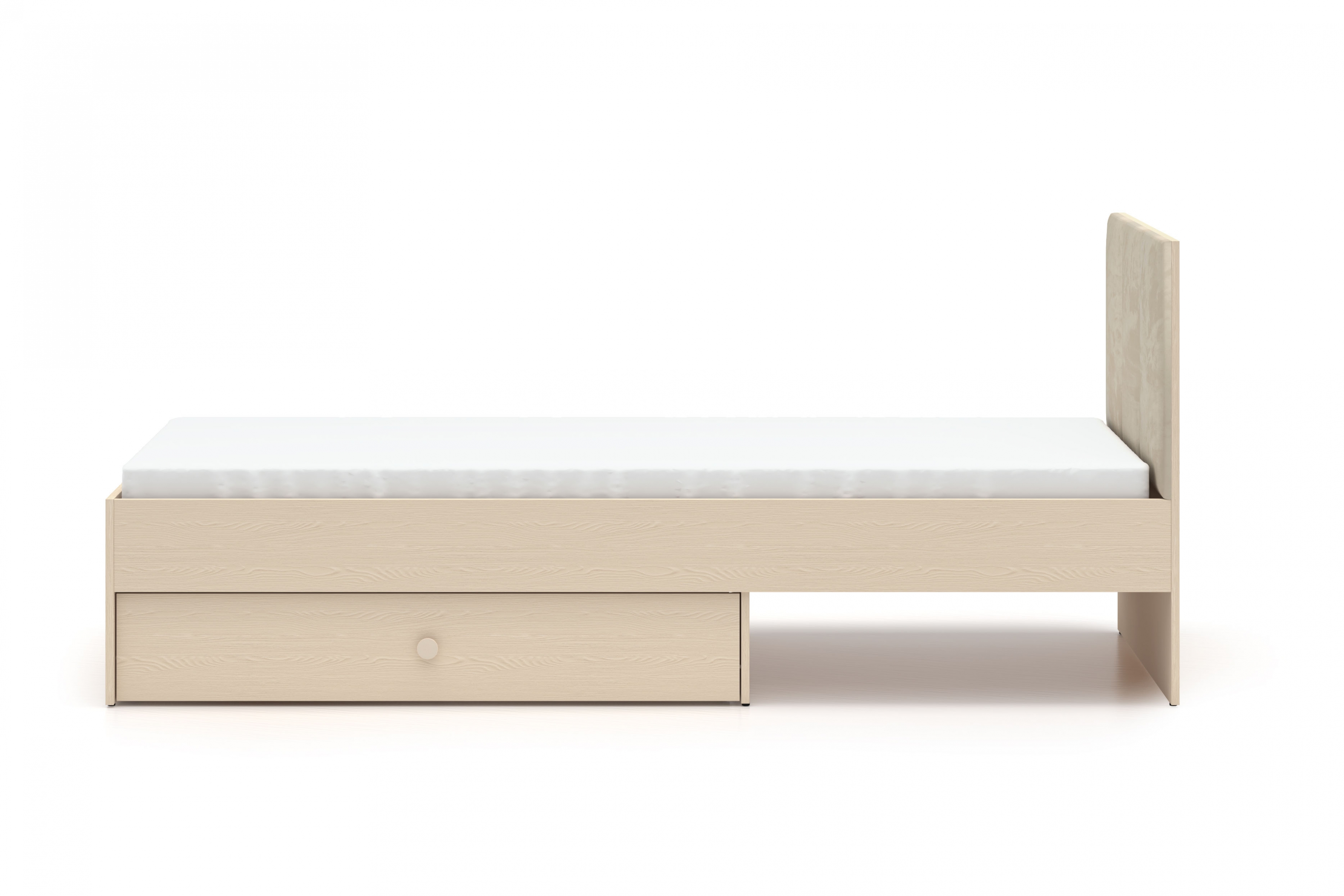 Dětská postel Marla 90x200 cm - béžová Nice 2 / pouštní písek Postel mlodziezowe Marla 90x200 cm - béžová samet Nice 2 / piasek pustyni