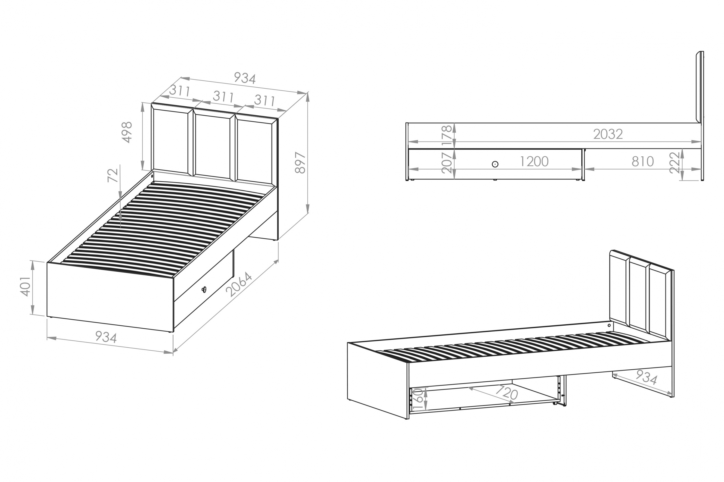 Dětská postel Marla 90x200 cm - béžová Nice 2 / pouštní písek Postel mlodziezowe Marla 90x200 cm - béžová samet Nice 2 / piasek pustyni