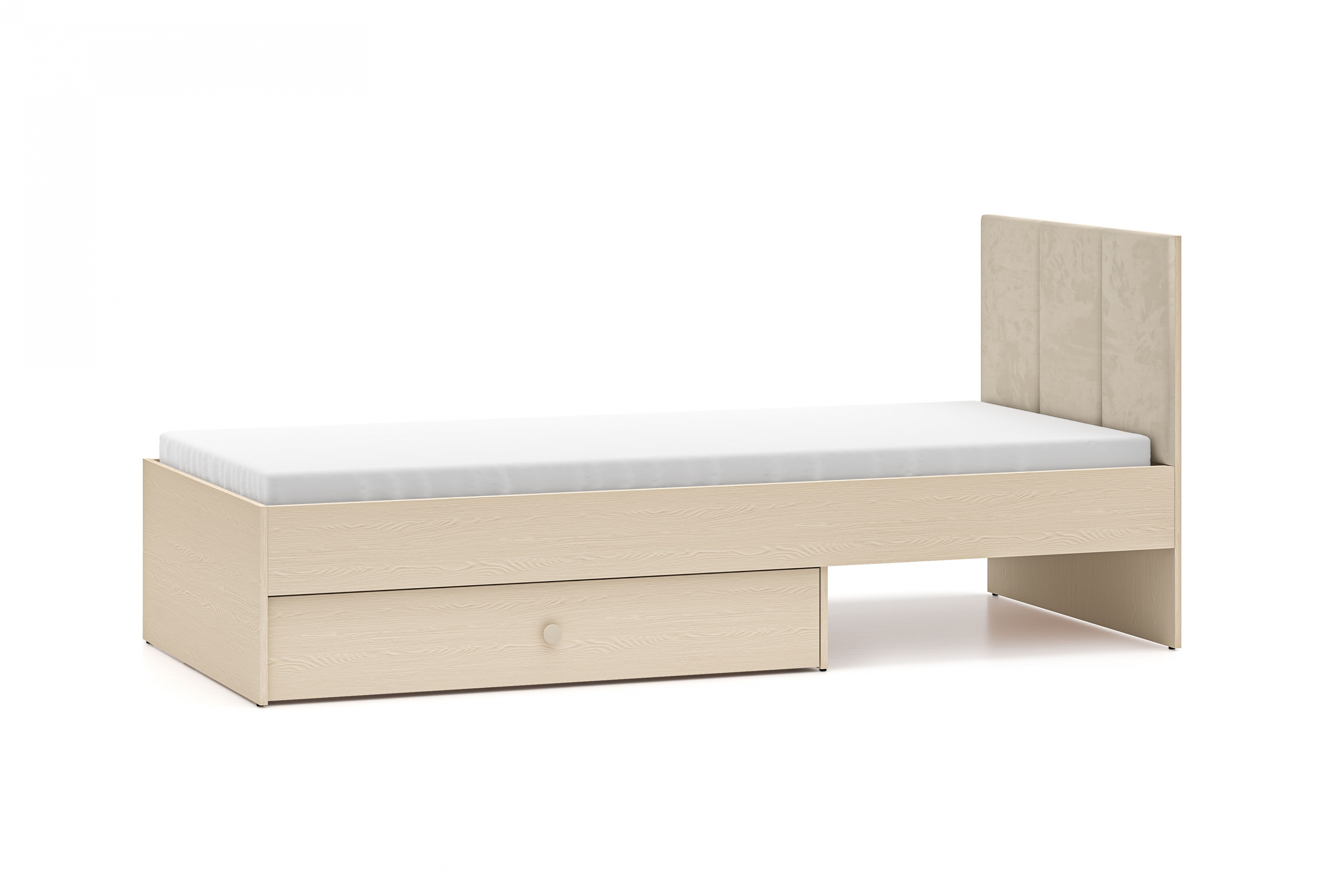 Dětská postel Marla 90x200 cm - béžová Nice 2 / pouštní písek Postel mlodziezowe Marla 90x200 cm - béžová samet Nice 2 / piasek pustyni