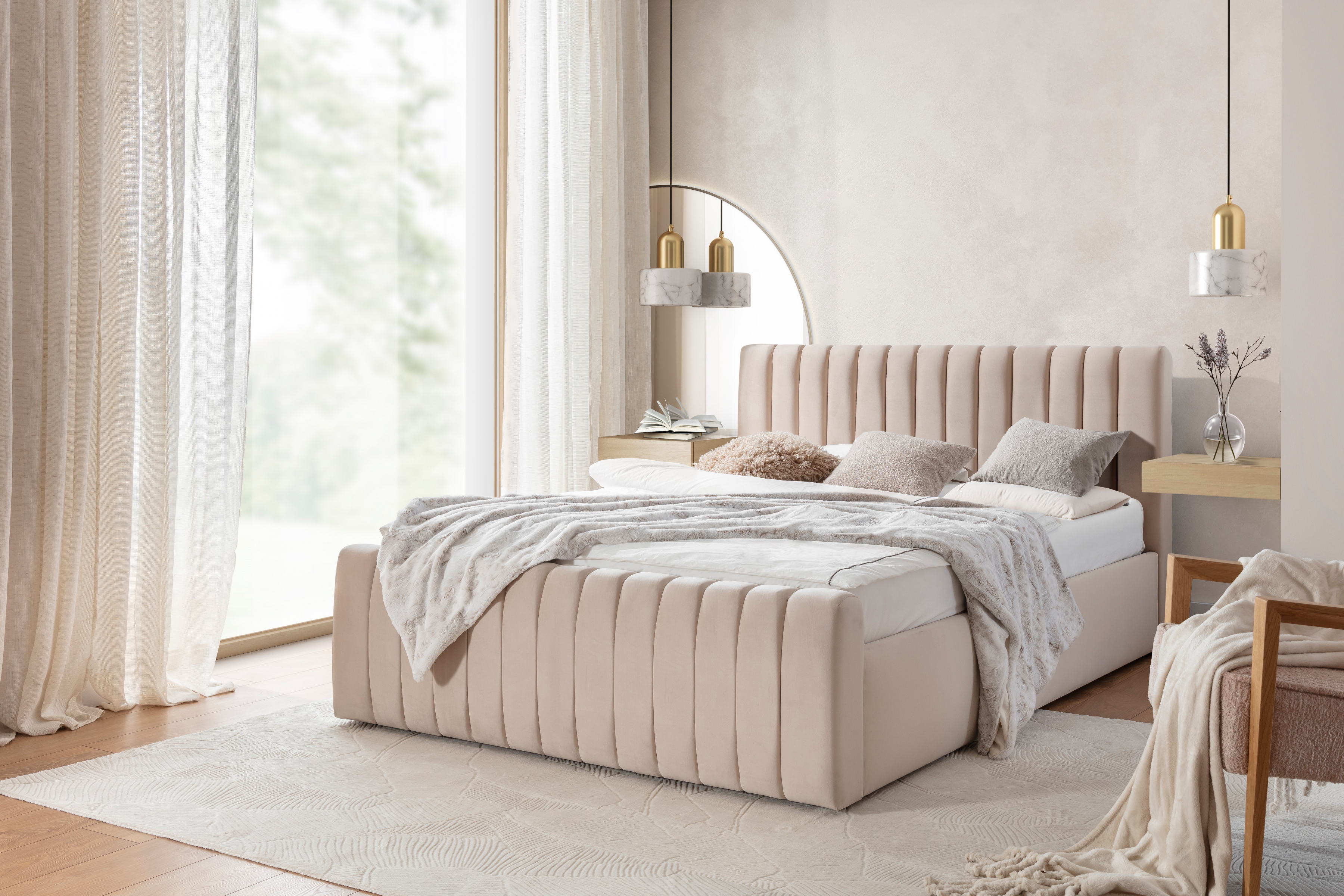 Manželská posteľ Nicole 160x200 cm s úložným priestorom Posteľ Nicole S vnútorným úložným priestorom/ 160x200