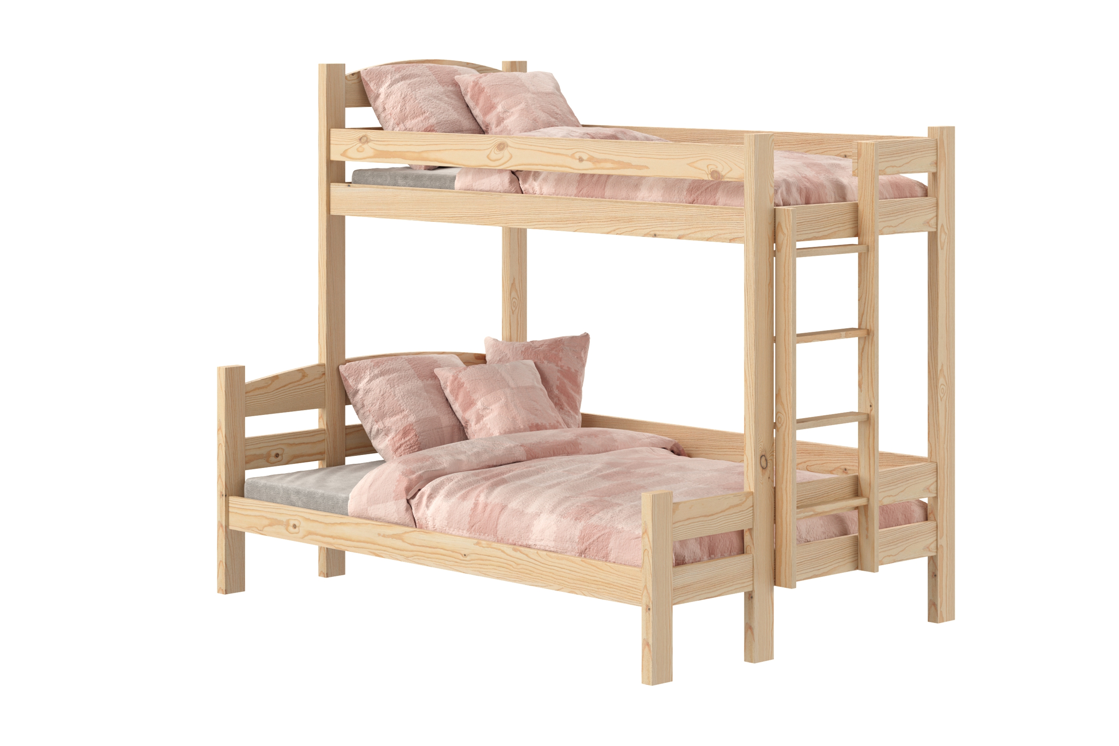 Patrová postel Lovic pravá 80x200/120x200 cm - borovice Postel patrová  Lovic 80x200/120x200 se zásuvkami pravá - borovice