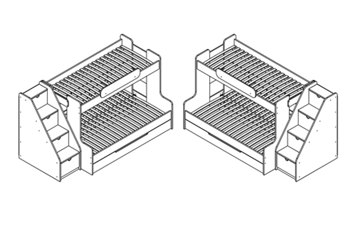 Patrová postel Segan postel patrová Segan