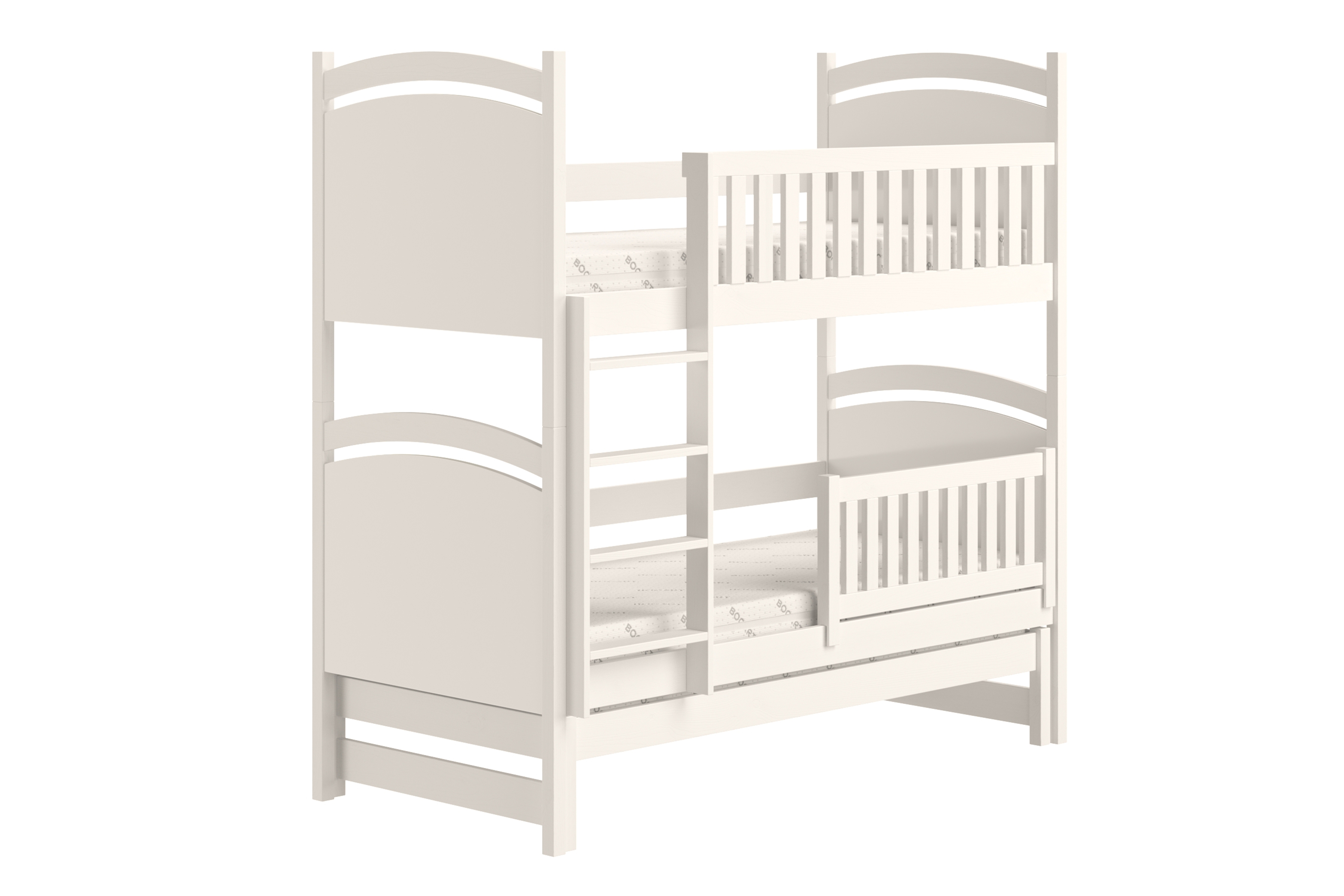 Patrová výsuvná postel Amely s tabulí na fixy 80x180 cm - bílá Postel patrová  výsuvná z tablica suchoscieralna Amely - 80x180 / bílá