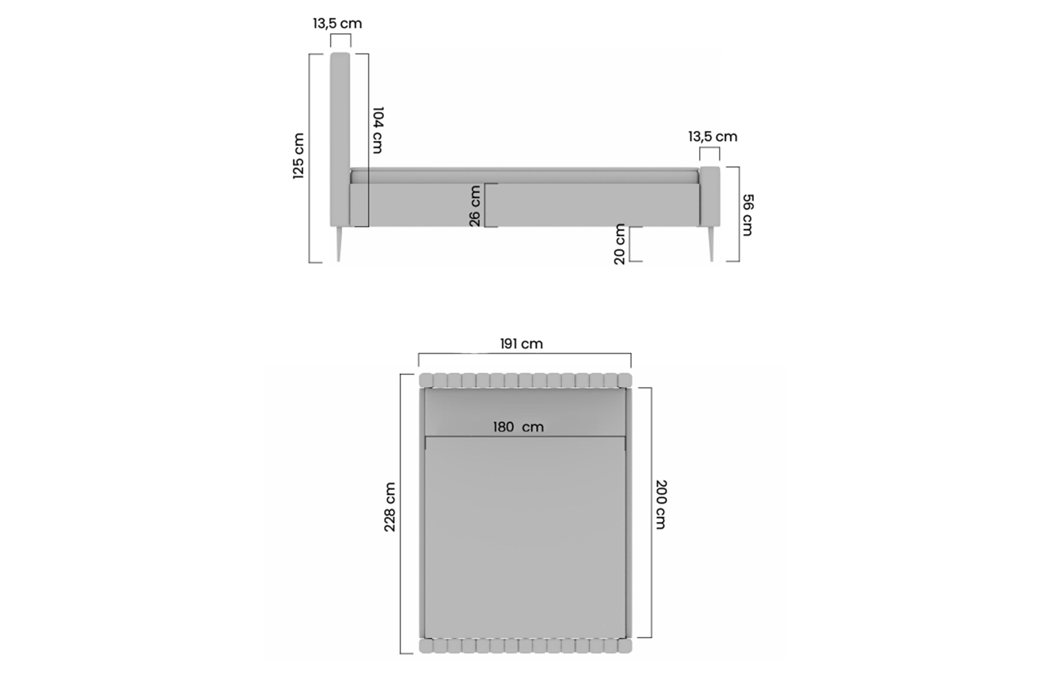 Manželská posteľ Nicole 180x200 - hnedá buklé látka Catch Me 03 / zlaté nožičky Posteľ do  spálňa  Nicole 180x200 - Hnedá boucle Catch Me 03 / nožičky zlote 