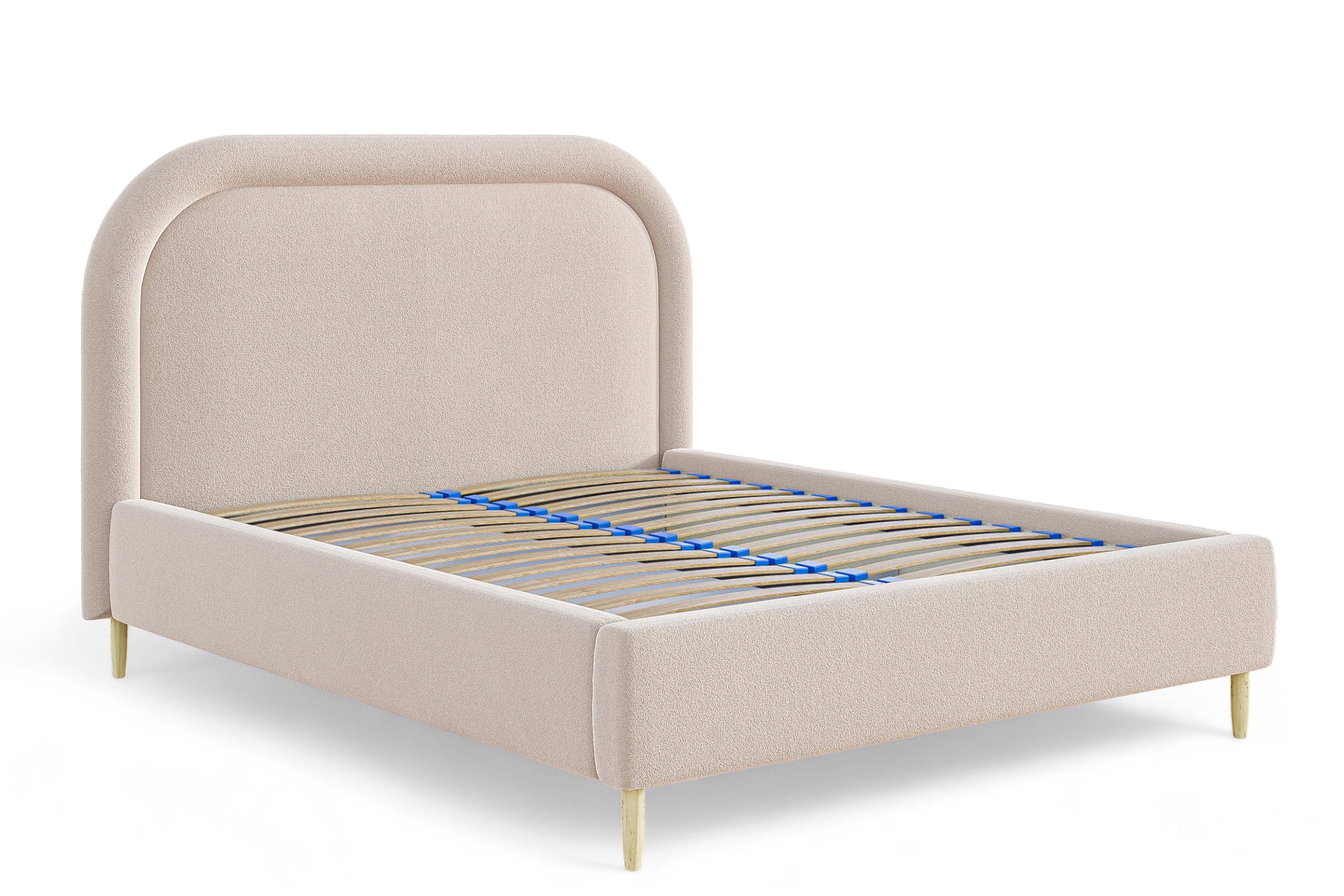 Manželská posteľ s úložným priestorom Delias 160x200 - béžový žinylka Posteľ do  spálňa  s úložným priestorom Delias 160x200 - béžový šenil Catch Me 02 