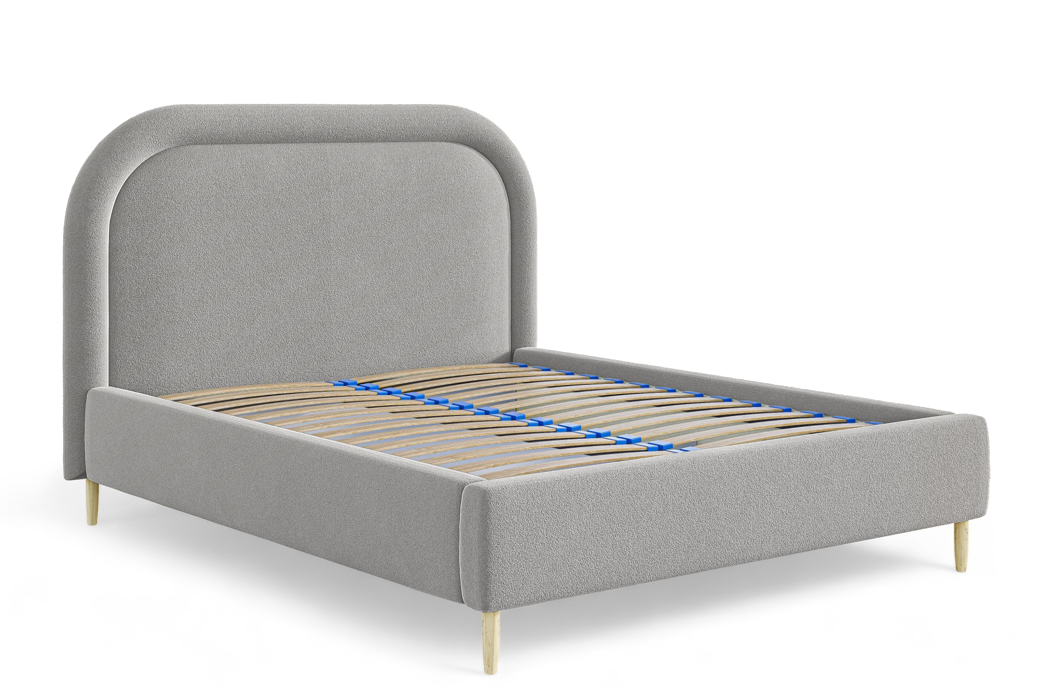 Manželská posteľ s úložným priestorom Delias 160x200 - sivá žinylka Posteľ do  spálňa  s úložným priestorom Delias 160x200 - Popolový šenil Catch Me 24