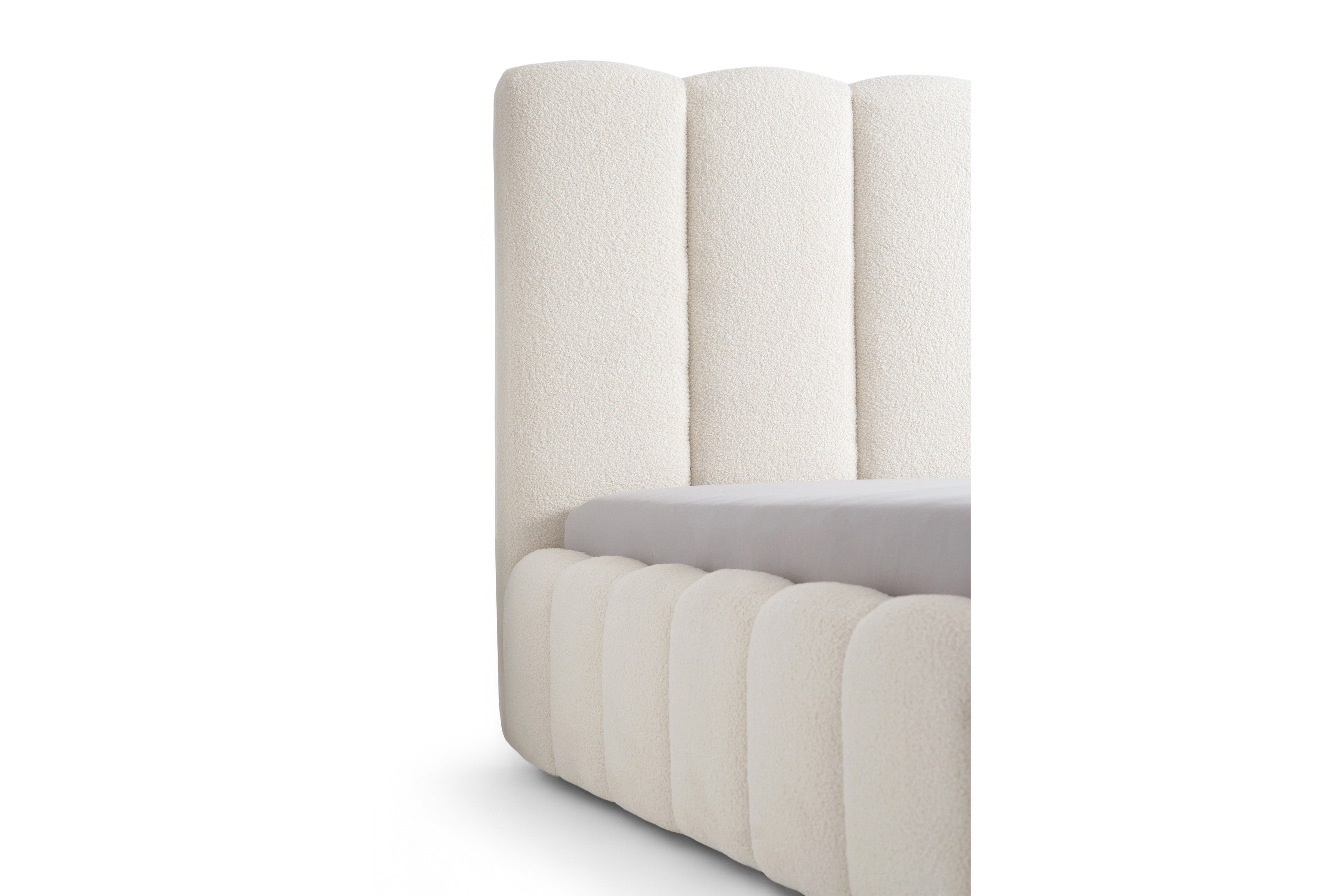 Čalouněná postel Aura 160x200 s úložným prostorem - světlý béž buklé Quelle 02 Postel čalouněné Aura 160x200 s úložným prostorem- světlý béžová bukla Quelle 02