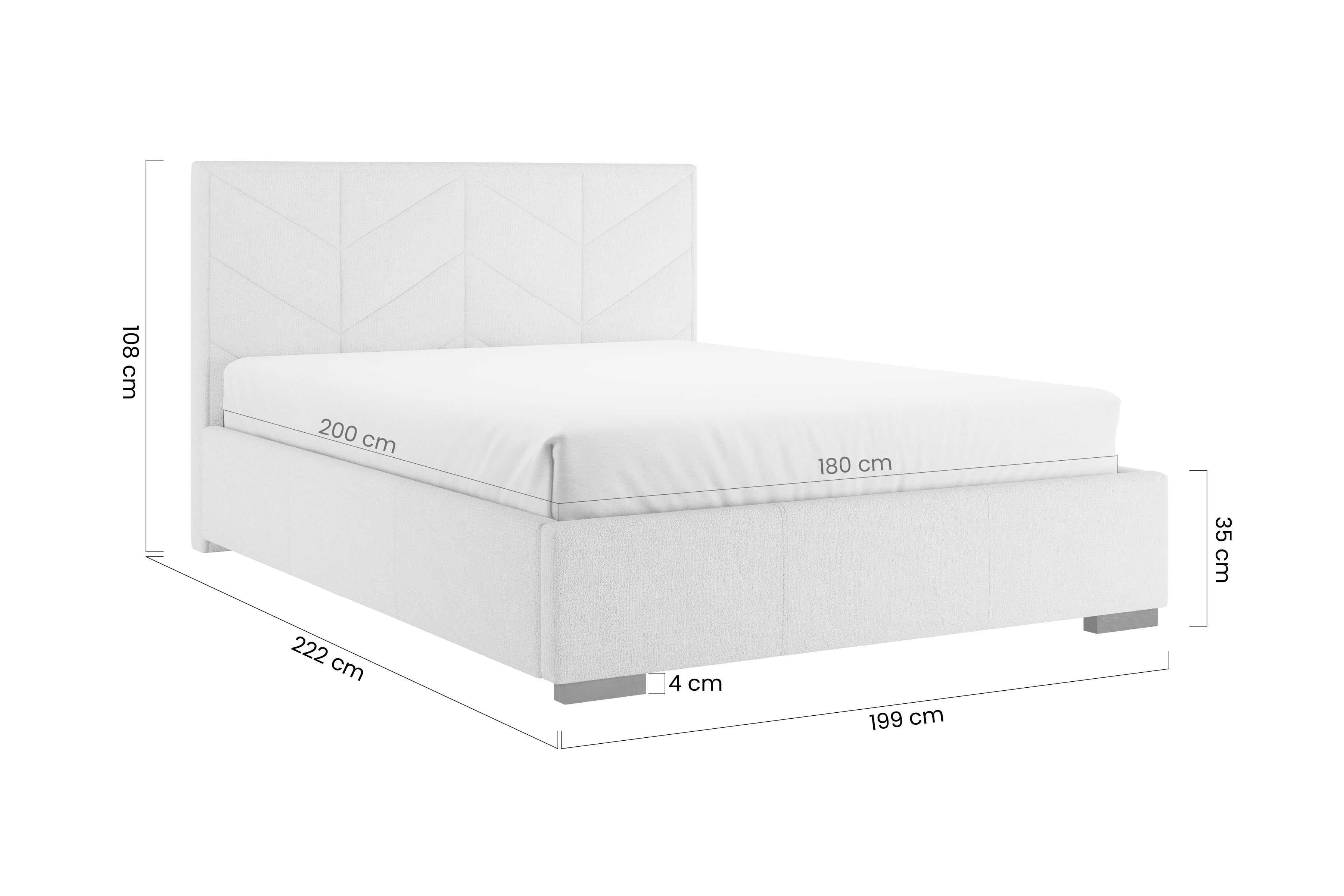 Čalouněná postel Lindi 180x200 s roštem a úložným prostorem - béžová látka Perfect Harmony 02 / nohy wenge Postel čalouněné Lindi 180x200 ze stelazem a úložným prostorem - béžová šenil Perfect Harmony 02 / Nohy wenge