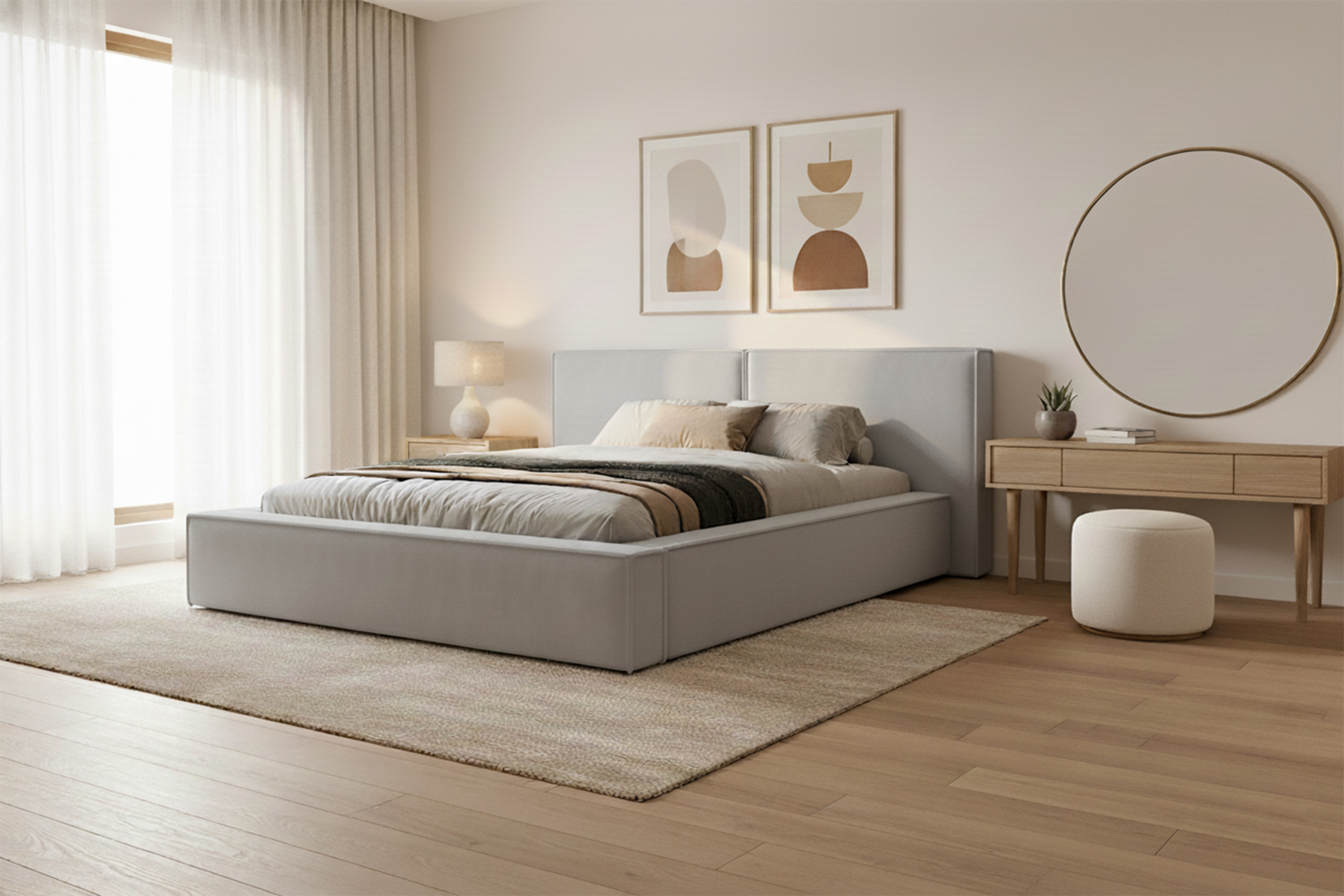 Čalúnená manželská posteľ Molino 160x200 s úložným priestorom - sivý velúr Castel 80 Posteľ čalúnená Molino 160x200 S vnútorným úložným priestorom- šedý velúr Castel 80