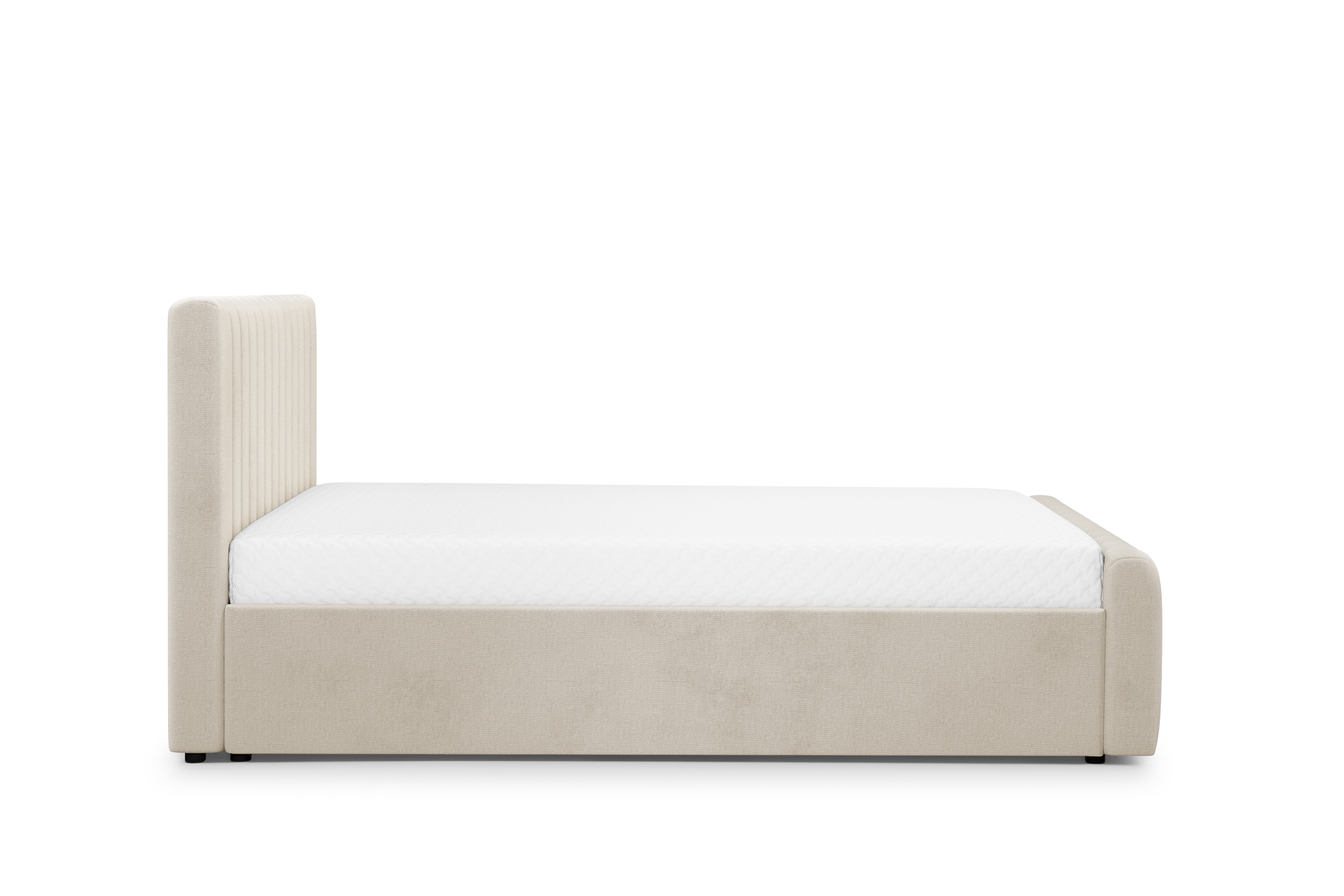 Posteľ čalúnená Nicole 160x200 S vnútorným úložným priestorom- béžový šenil Perfect harmony 07 Posteľ čalúnená Nicole 160x200 S vnútorným úložným priestorom- béžový šenil Perfect harmony 07