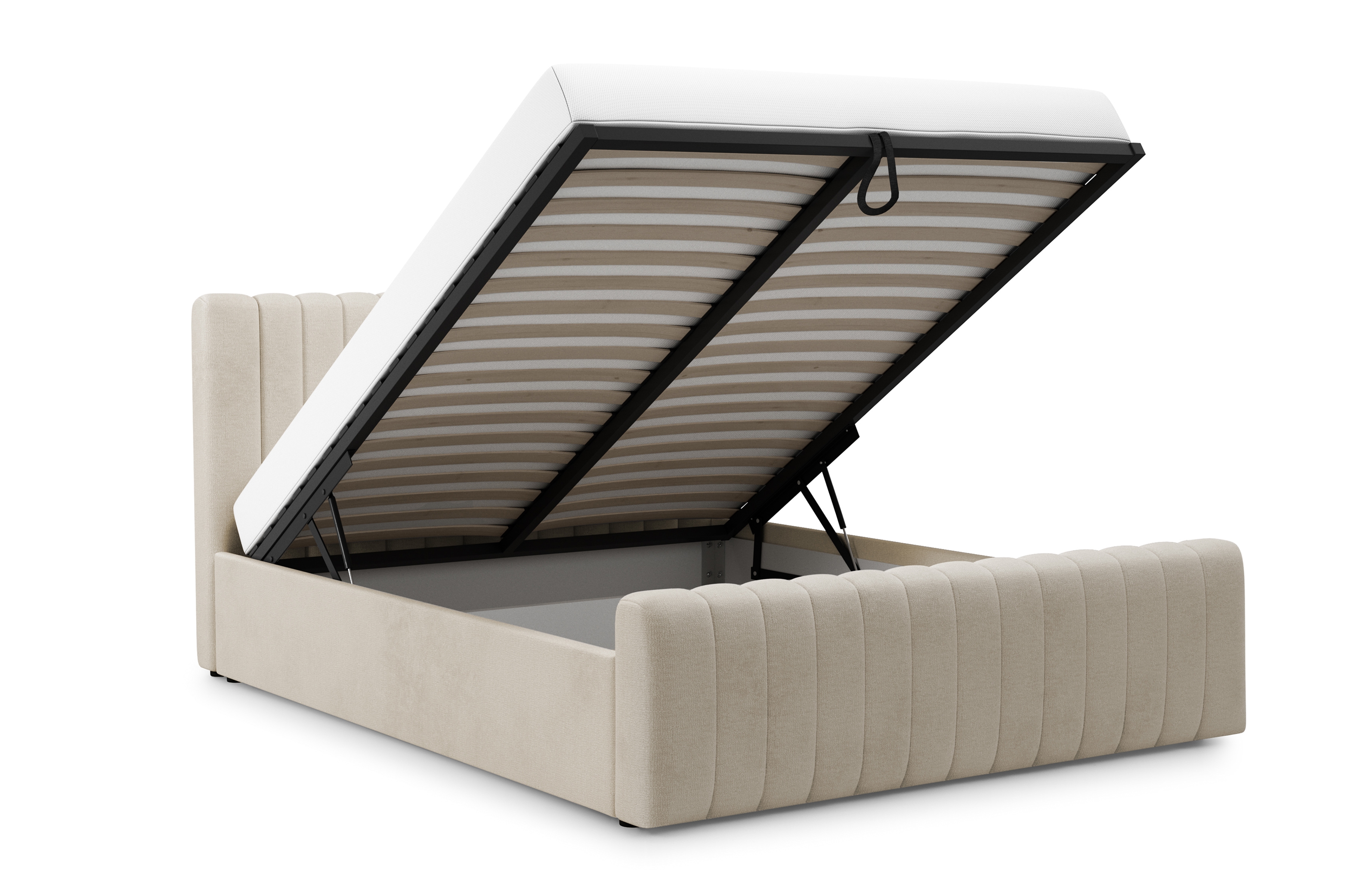 Posteľ čalúnená Nicole 160x200 S vnútorným úložným priestorom- béžový šenil Perfect harmony 07 Posteľ čalúnená Nicole 160x200 S vnútorným úložným priestorom- béžový šenil Perfect harmony 07