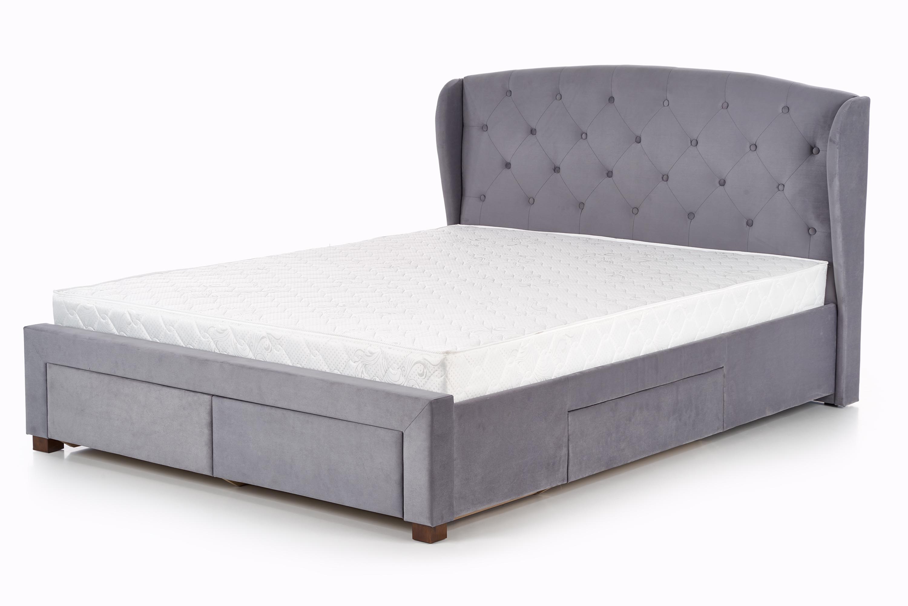 Sabrina kárpitozott ágy - 160X200 cm - hamu  postel čalouněné sabrina 160x200 popel