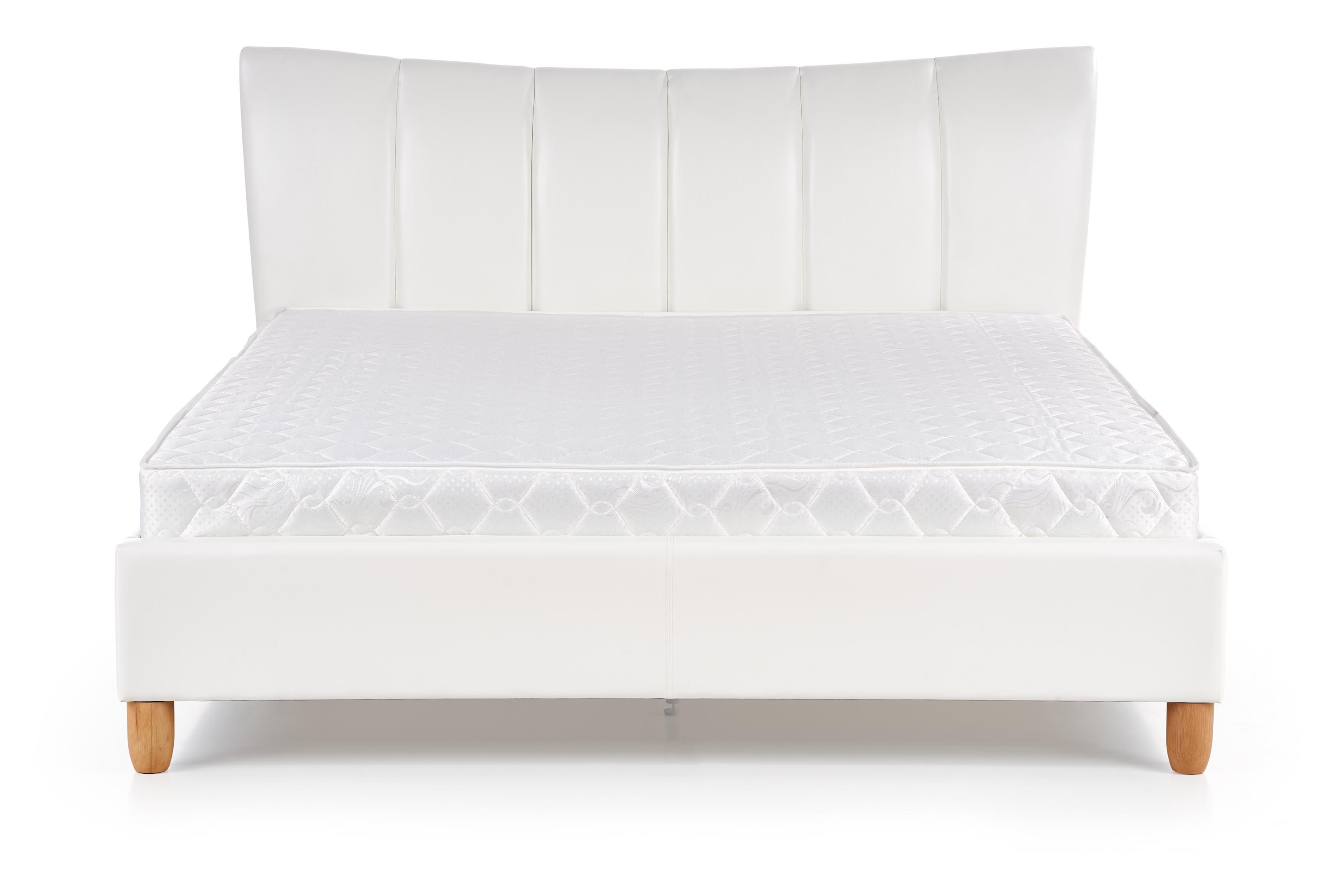 Sandy kárpitozott ágy - 160x200 cm - fehér postel čalouněné sandy 160x200 - Bílý