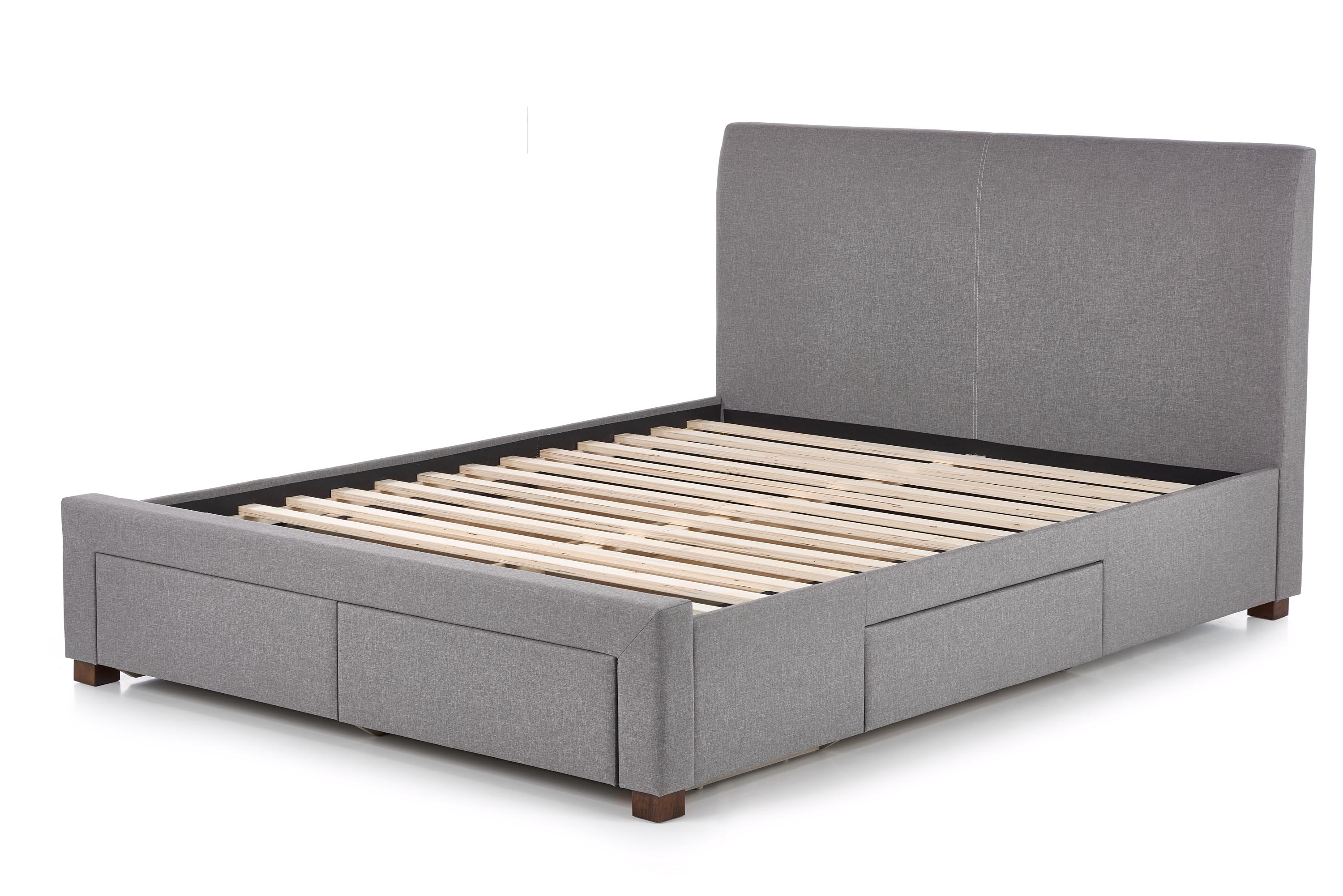 Čalouněná postel Modena 140x200 se zásuvkami - popel postel čalouněné s zásuvkami modena 140x200 - popel