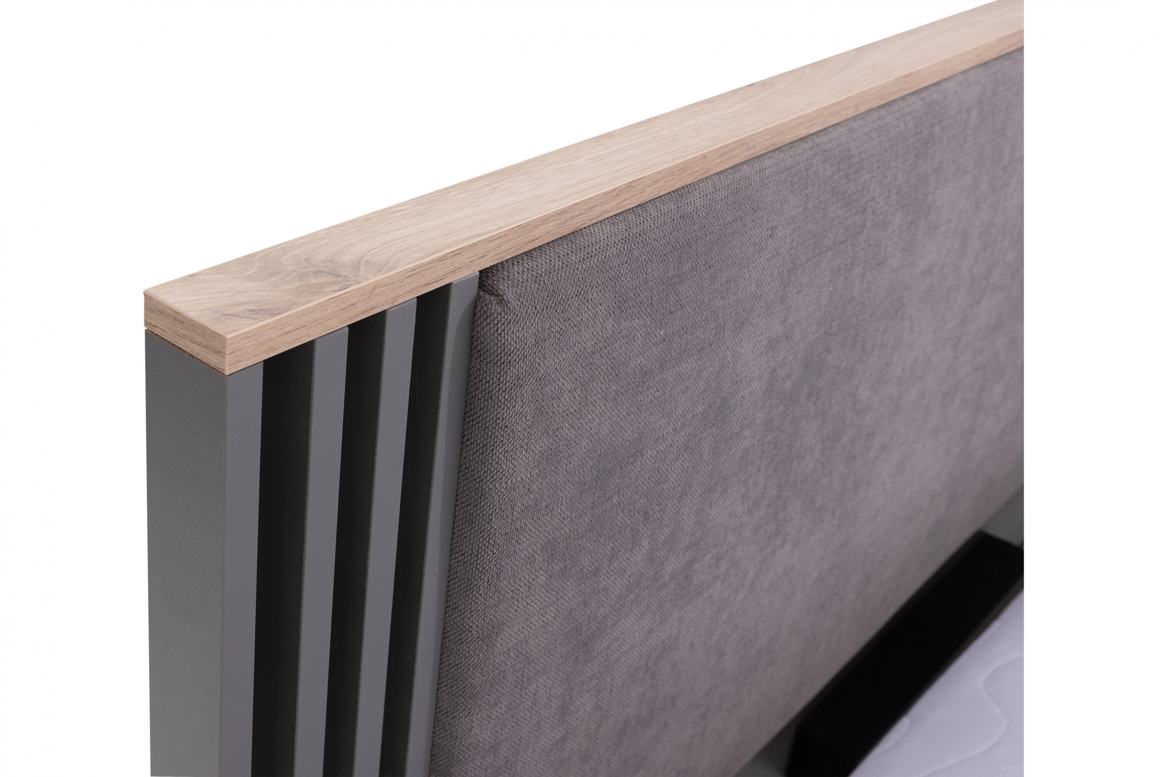 Manželská posteľ Allmo AL17 s úložným priestorom - 160x200 cm - antracit Posteľ s úložným priestorom Allmo AL17 160x200 - Antracytová