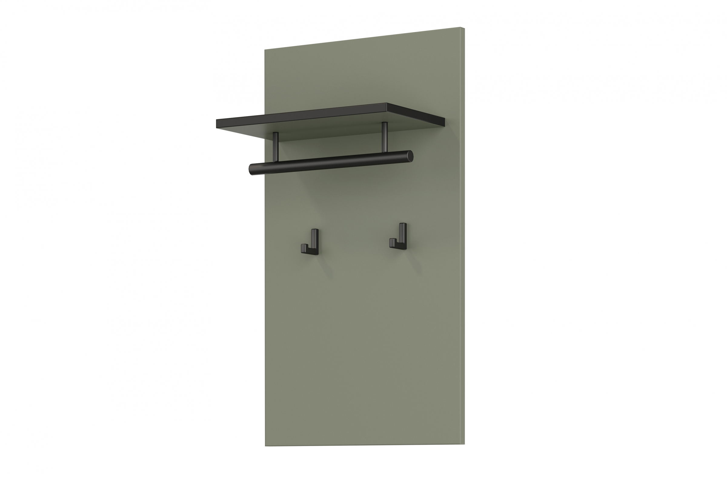 Vešiak Cross 40 cm - zelená / čierna Zrkadlo Gramon 40 cm - Zelený / Čierny