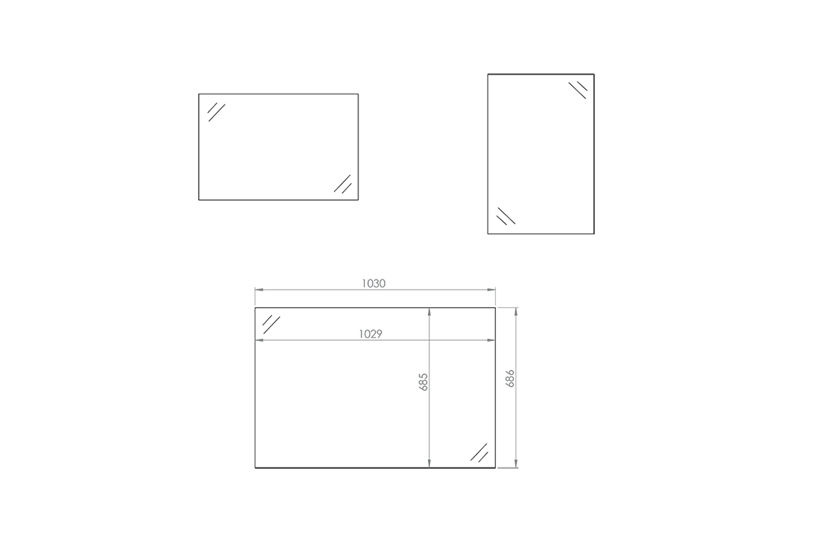 Zrkadlo Klarso 16 Zrkadlo tvrdené sklo