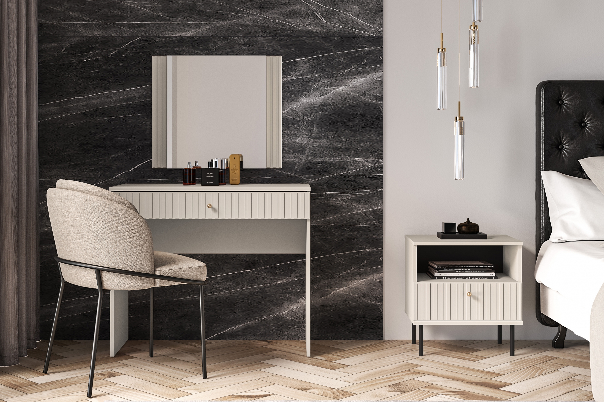 Zrkadlo wiszace Jamuzi  64 cm - kašmír Zrkadlo wiszace Jamuzi 11 - 64 cm - kašmír