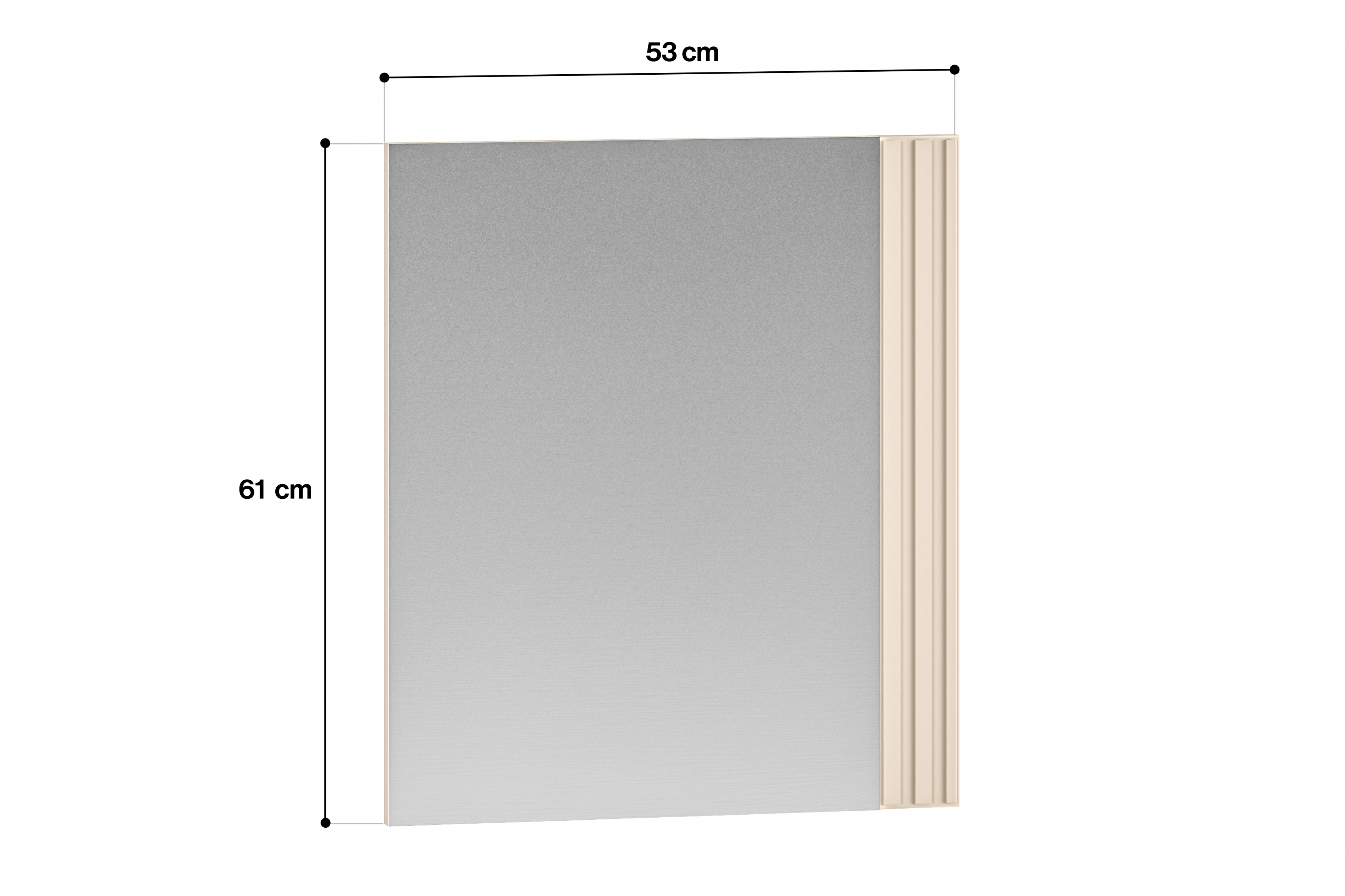 Závěsné zrcadlo Jamuzi 53 cm - kašmír Závěsné zrcadlo Jamuzi 21 - 53 cm - kašmír